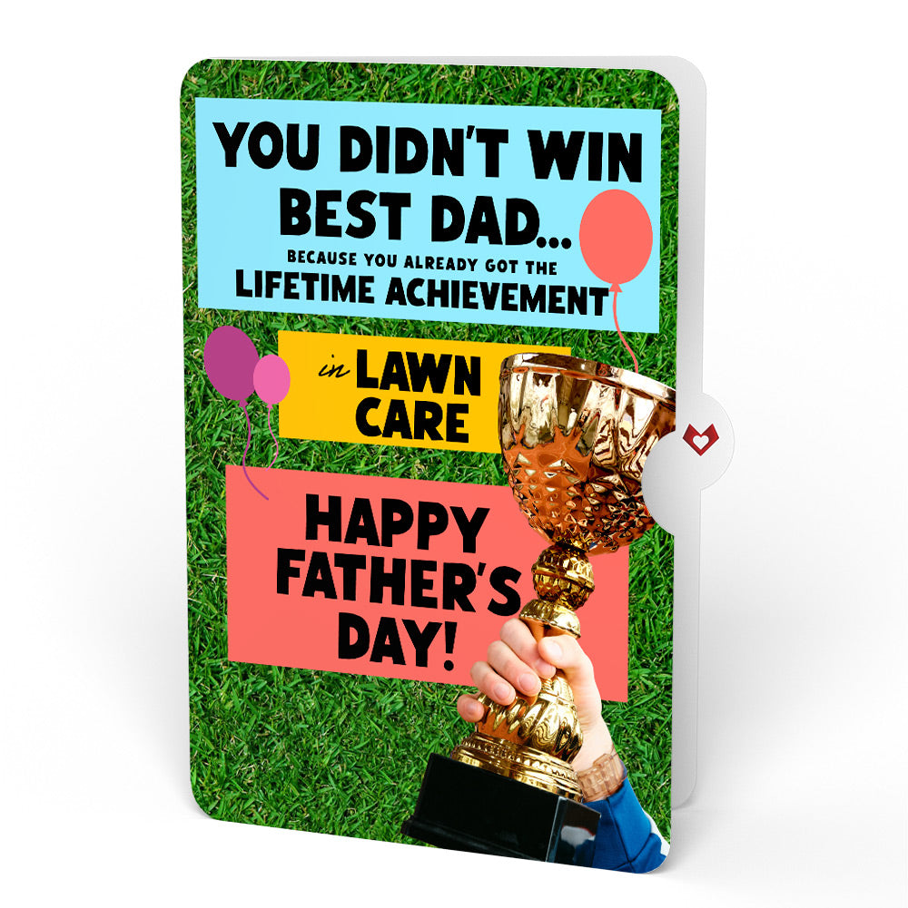 Beer Father's Day Pop-Up Card and Trophy Lawn Care Sentiment Set、mySite、solidvoid