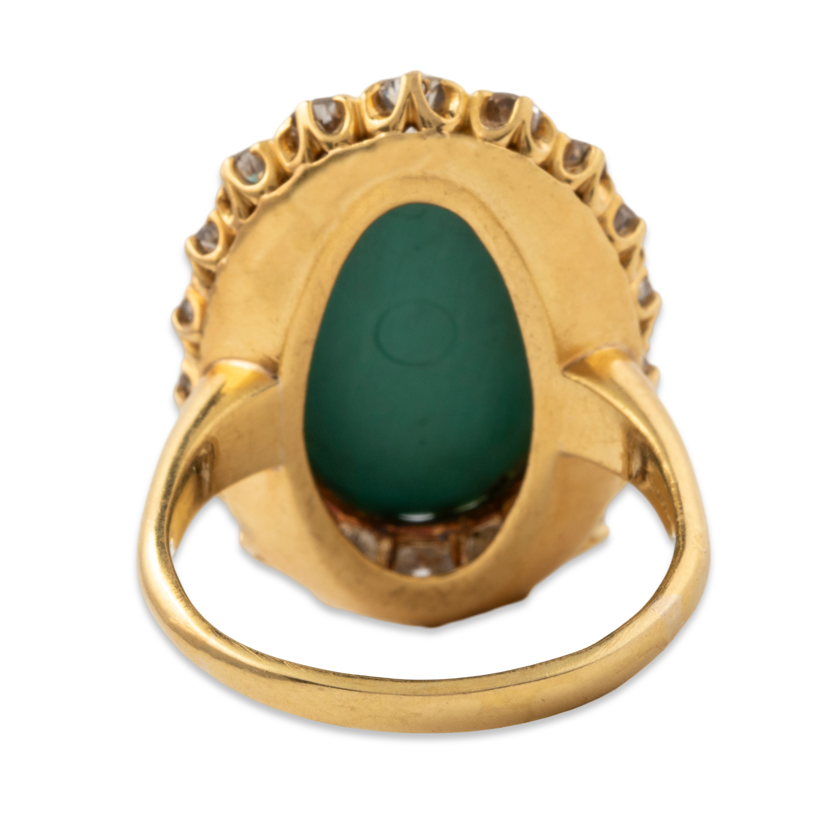 Antique 18k Gold 11.76ct Turquoise 2.29cttw Old Mine Diamond Halo Ring 9.5、mySite、hinf8tx79