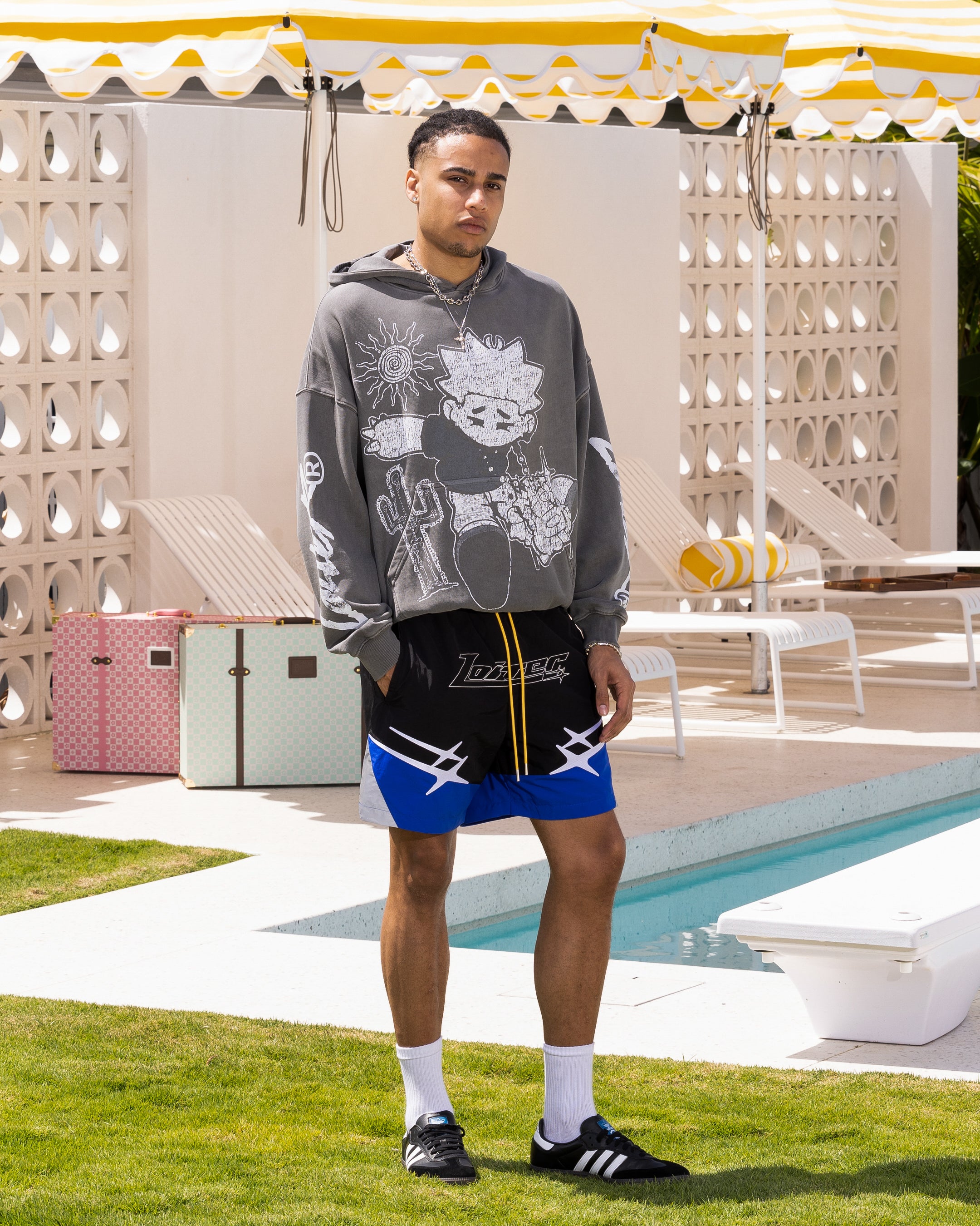 Loiter Midsummer Vintage Hoodie Charcoal、mySite、zt4zffjzw