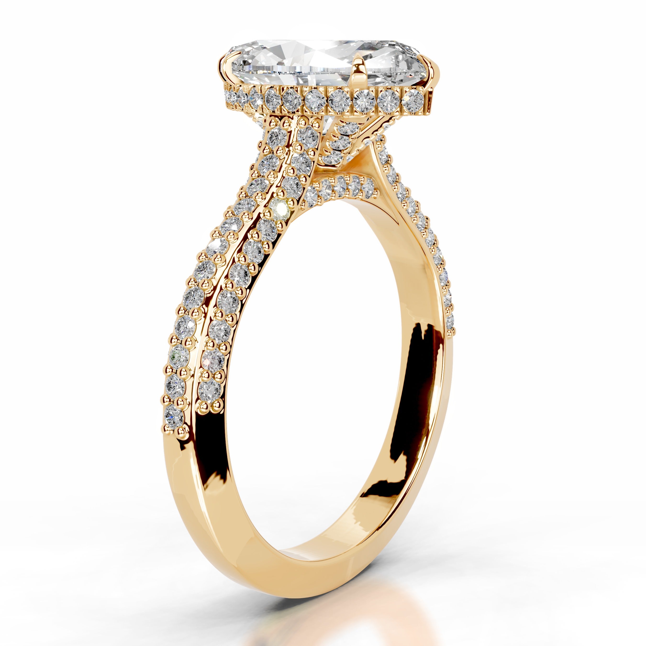 Joana Diamond Engagement Ring - 18K Yellow Gold、mySite、hinf8tx79