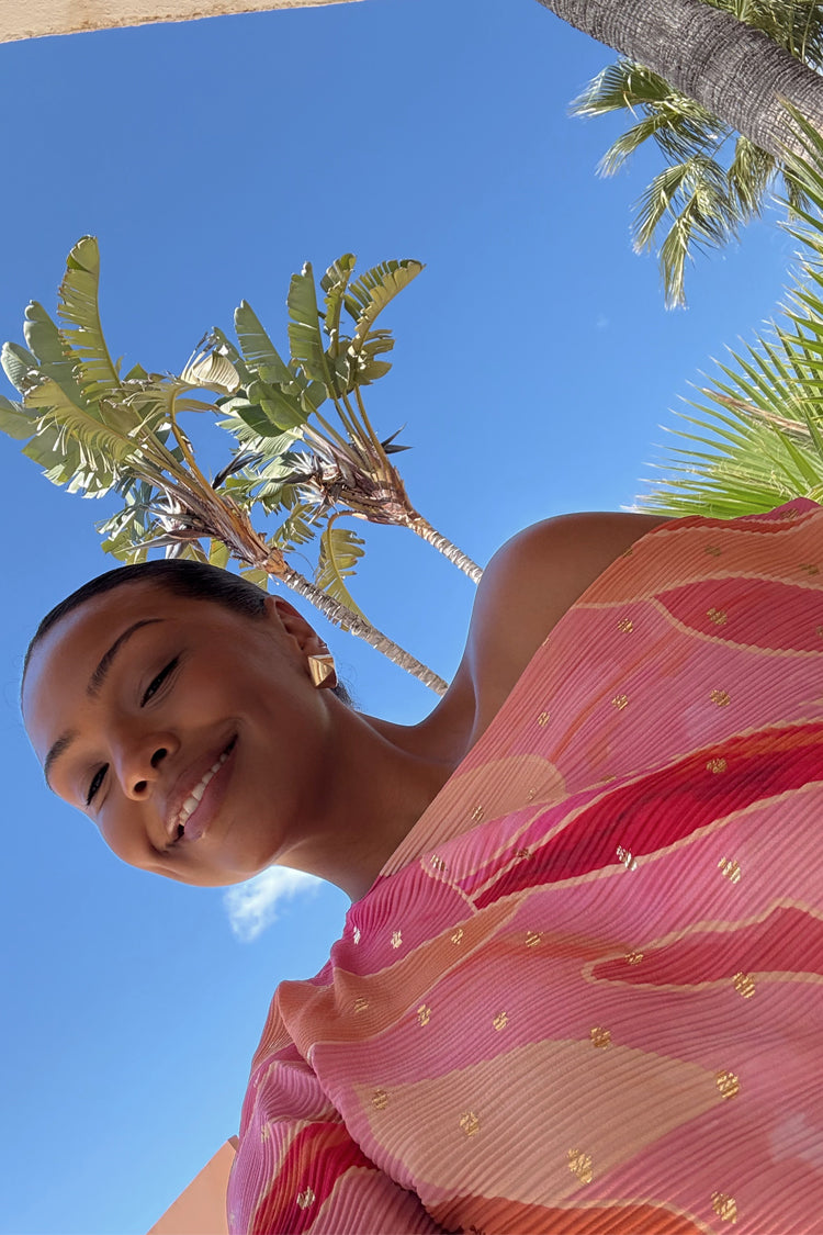 Pink Abstract Tilly Dress、mySite、solidvoid