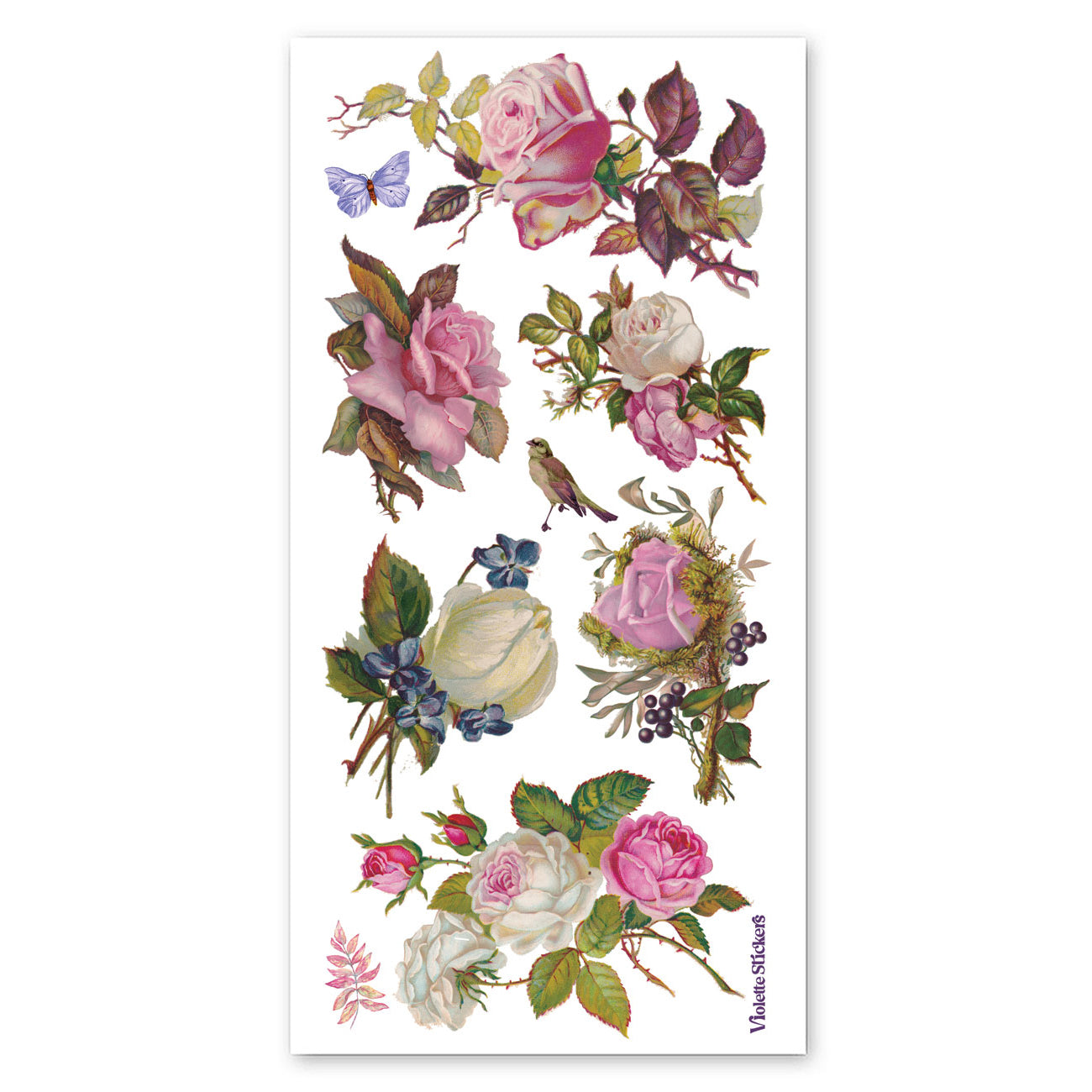  Shabby Chic Floral Stickers、mySite、ghnorth