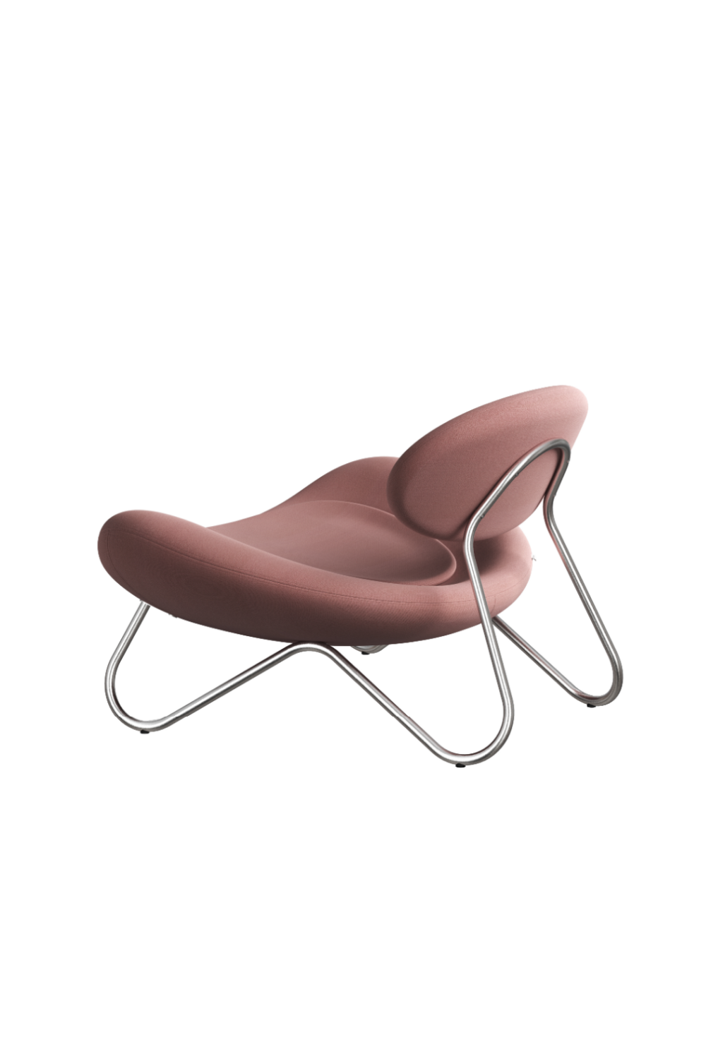 Brushed Steel Framed Lounge Chair | WOUD Meadow、mySite、neckold
