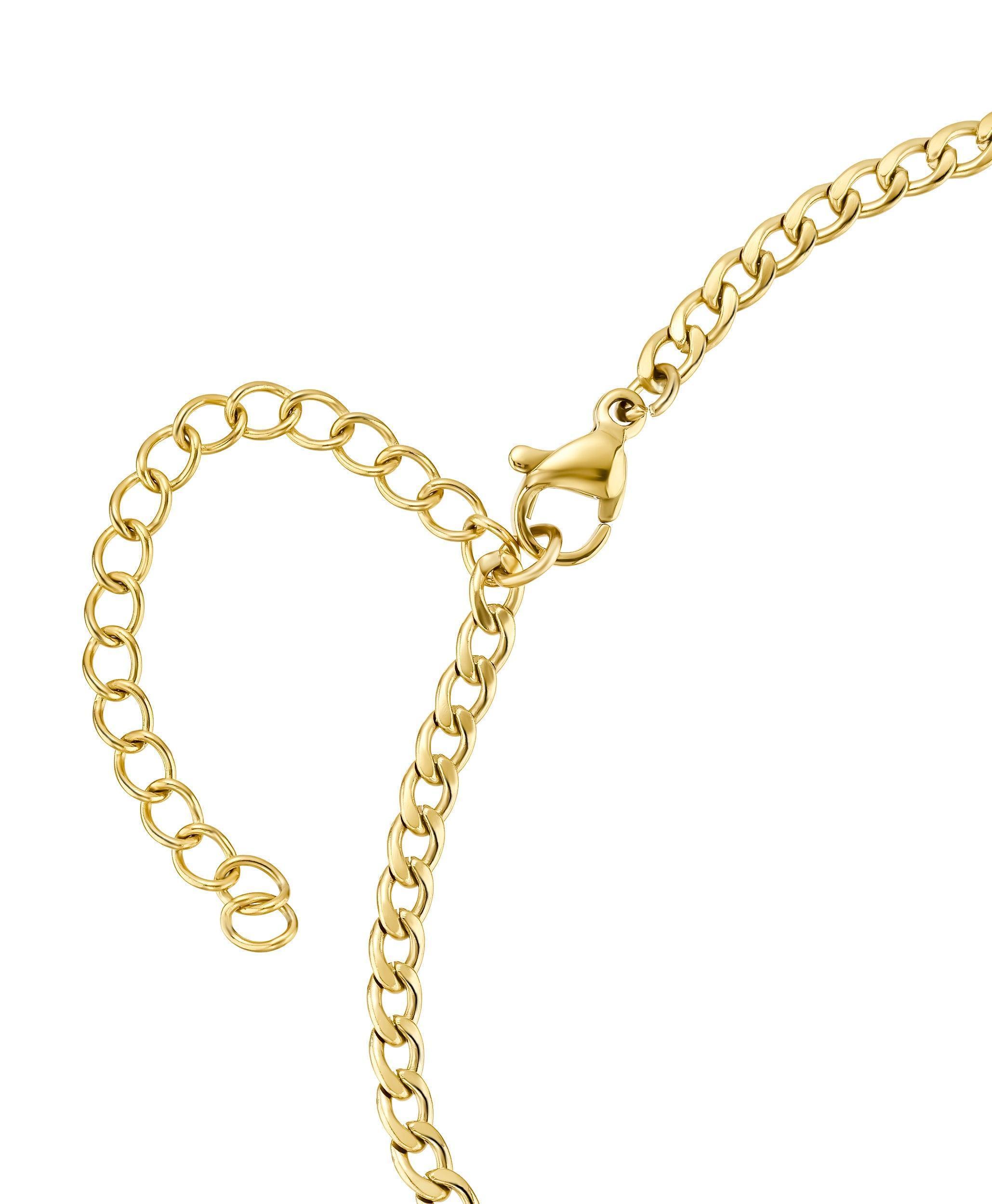  Curb Name Bracelet 18ct Gold Vermeil