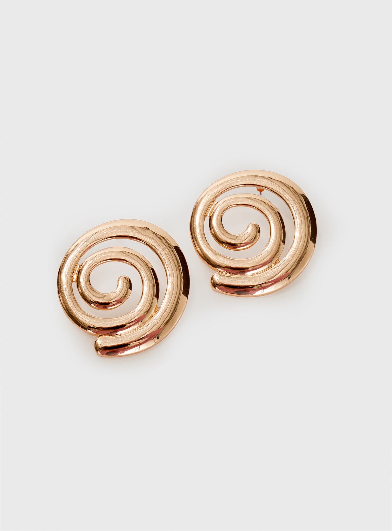 Sebina Swirl Earrings Gold、mySite、solidvoid