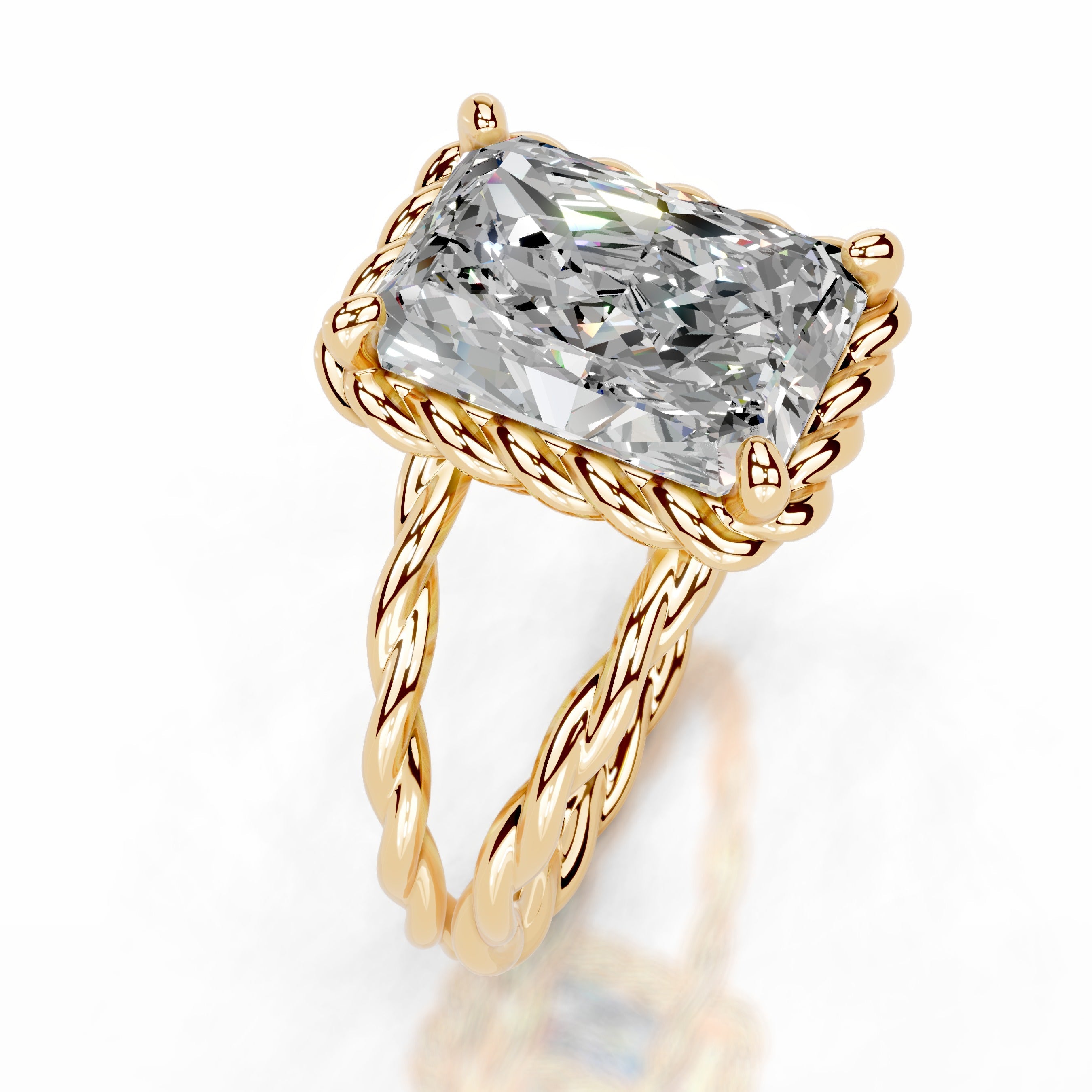 Yul Moissanite Ring - 18K Yellow Gold (RTS)、mySite、hinf8tx79