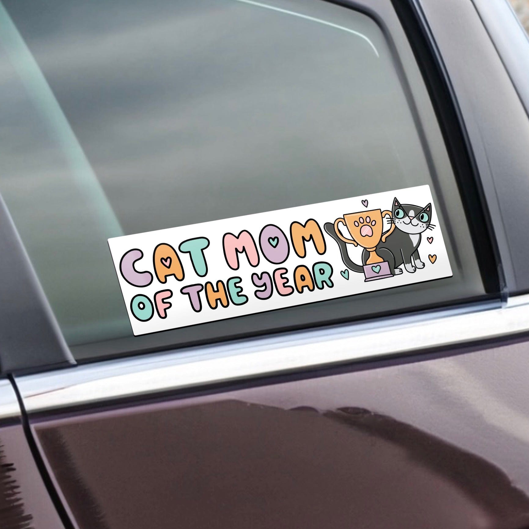  Cat Mom Of The Year Bumper Sticker、mySite、ghnorth