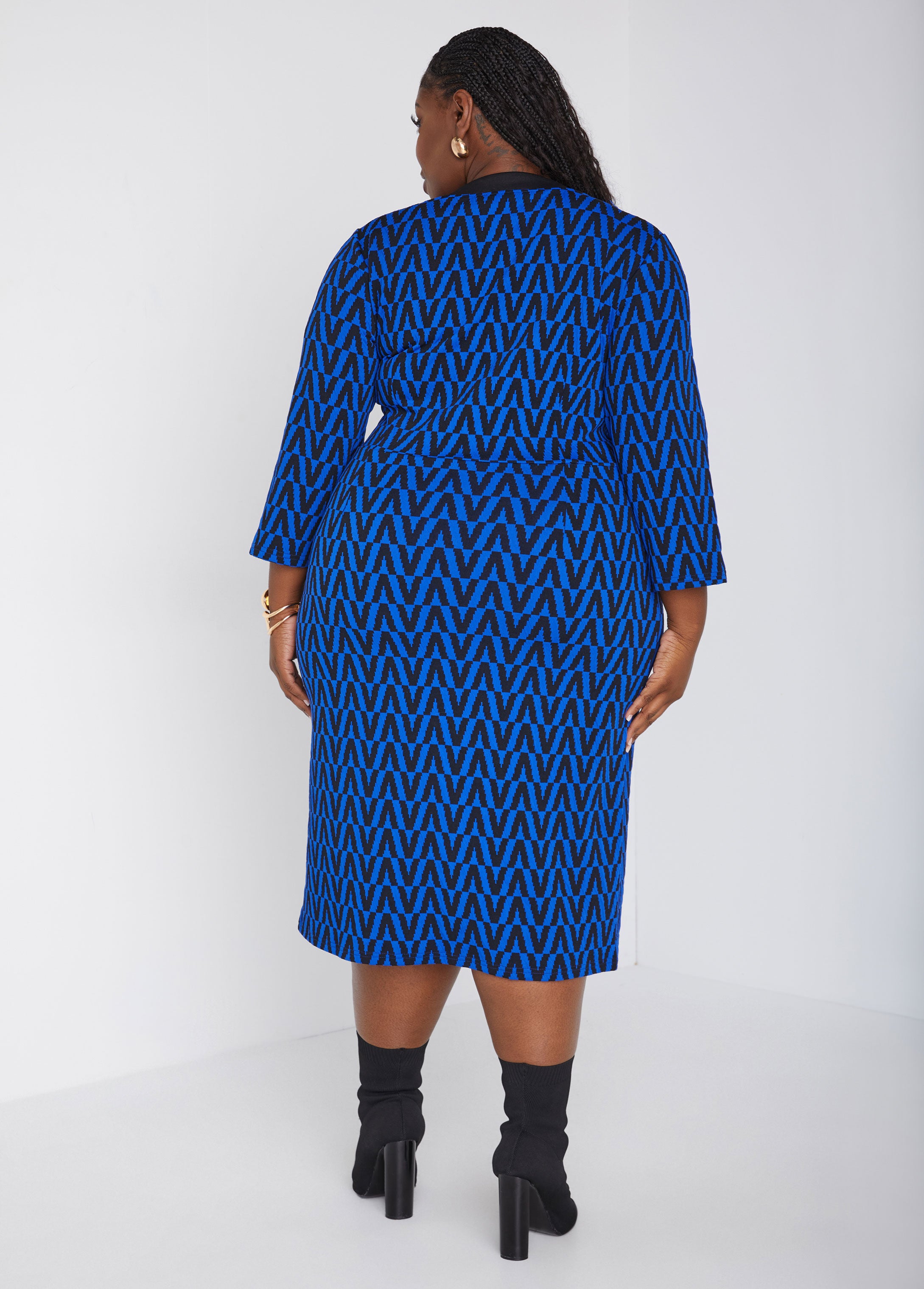 Button Detailed Sheath Midi Dress、mySite、bengalsvssteelers