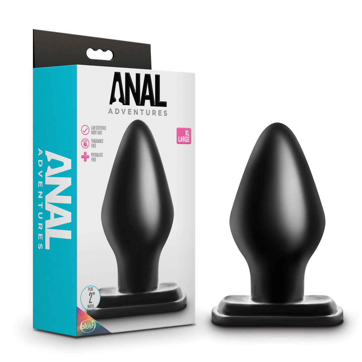 Anal Adventures By Blush® | Black 5.25-Inch Anal Plug、mySite、bottomscart