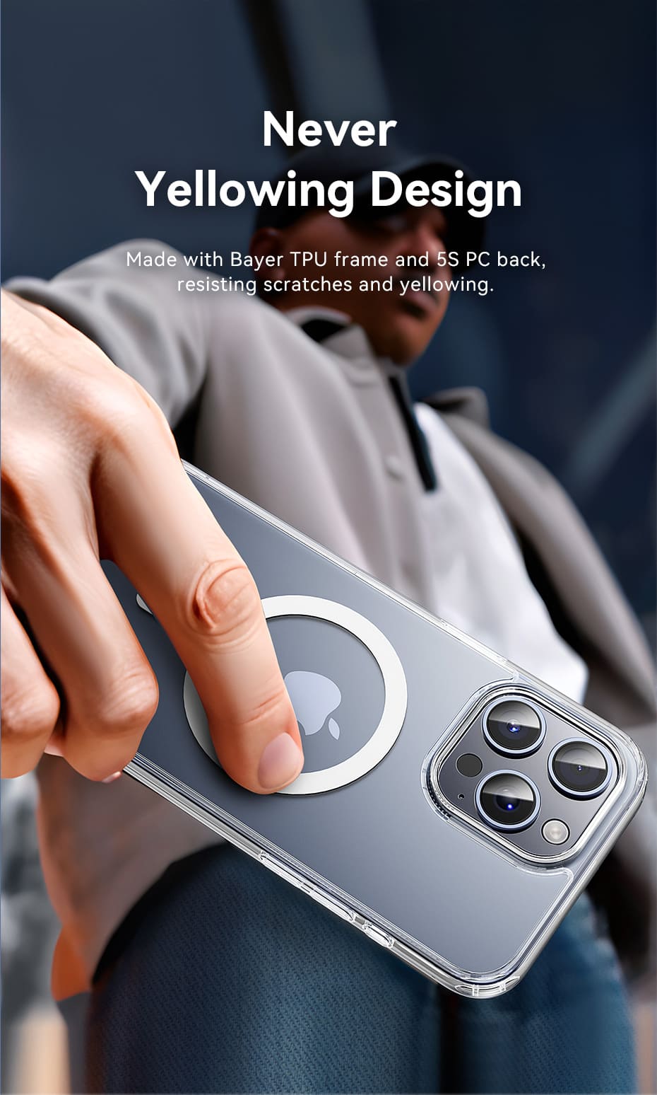 Concise Impact Case for iPhone 13 with MagSafe Transparent