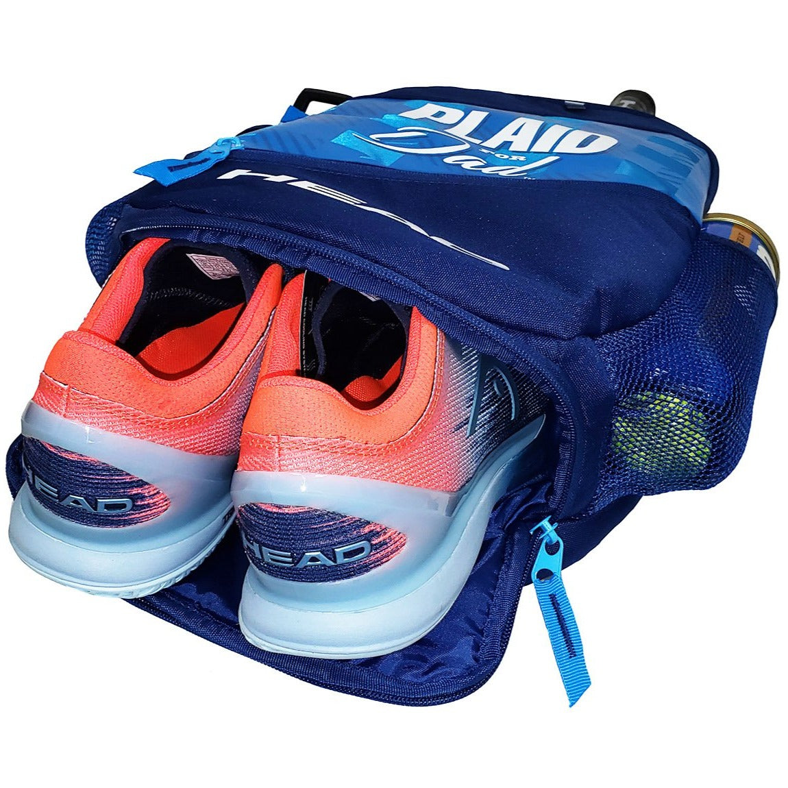 Head Plaid for Dad Elite Backpack Racquet Bag (Blue)