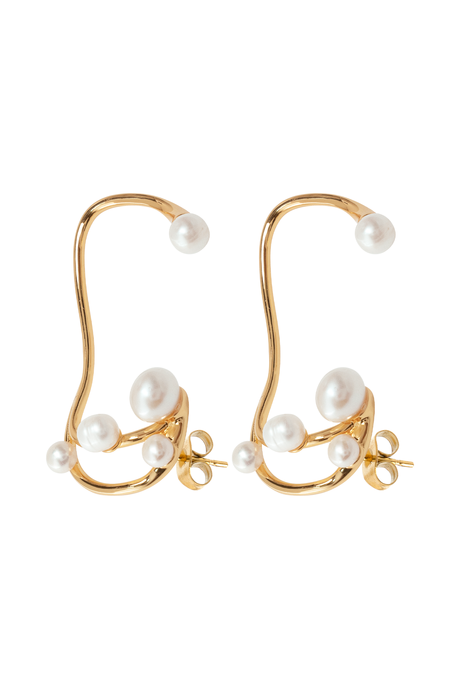 Saskia Freshwater Pearl Ear Cuff - Pearl、mySite、solidvoid