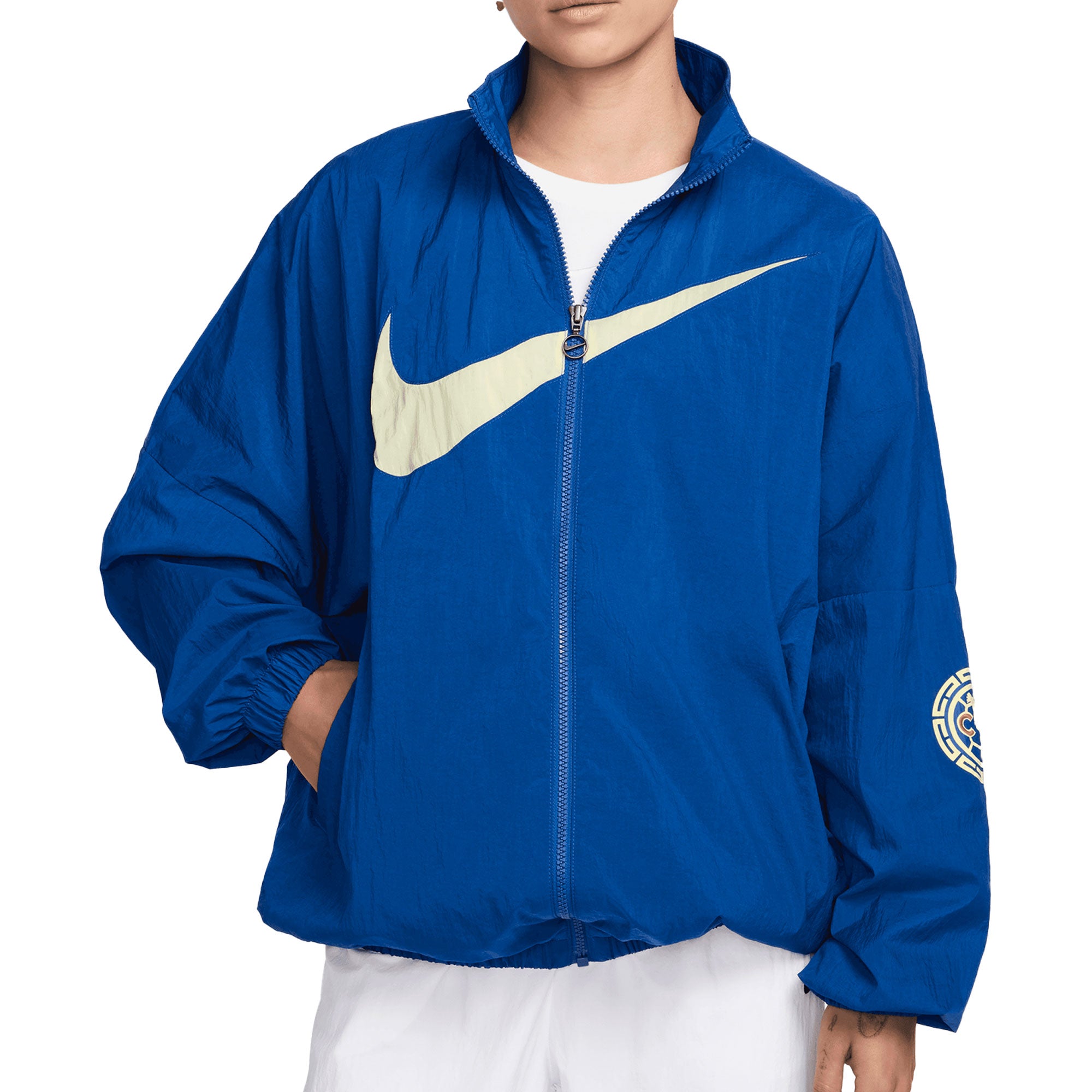 Nike Women's Club America 2024/25 Essential Jacket Gym Blue/Lemon Chiffon、mySite、noshort