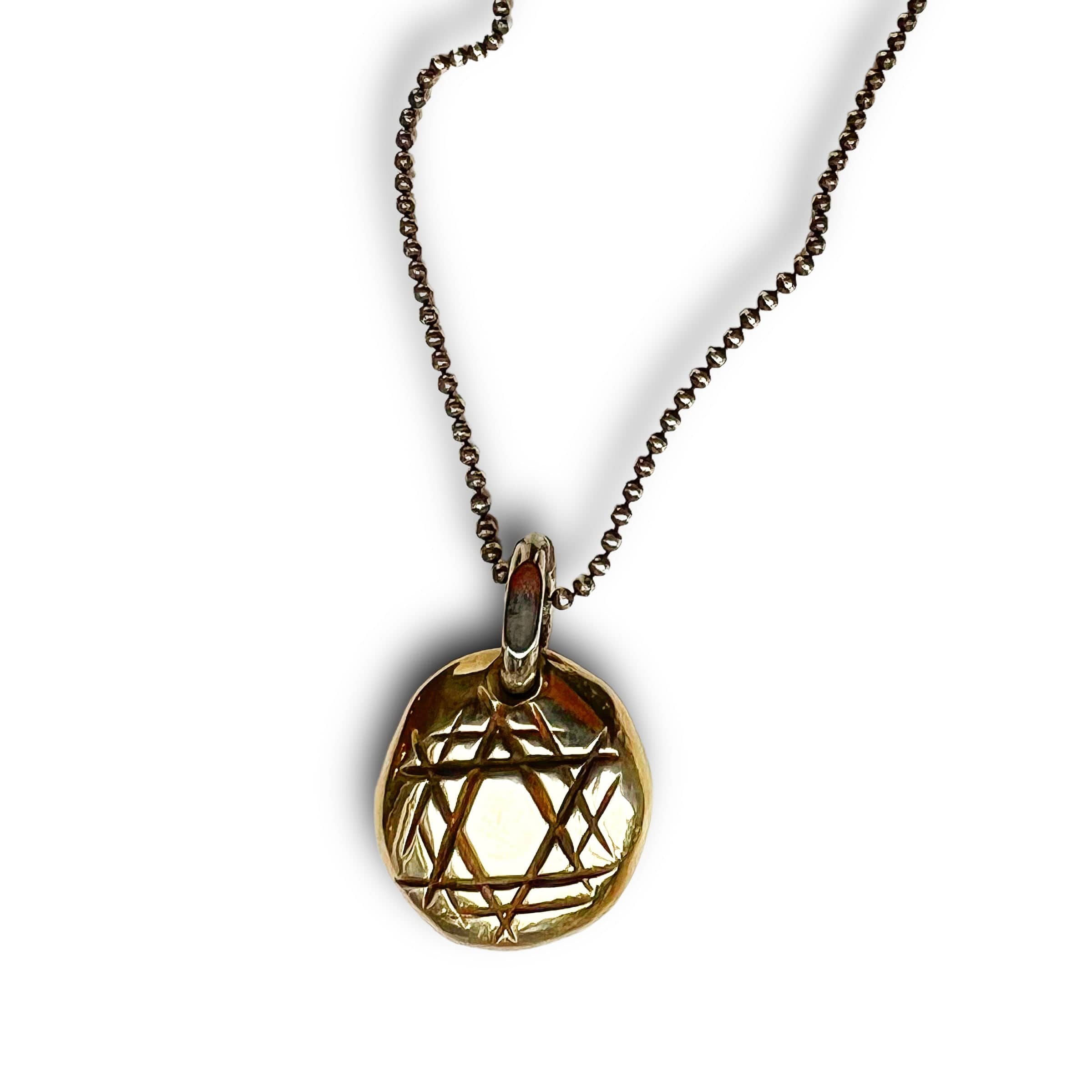 Rock Star of David Pendant on Sterling Silver Chain - Sterling Silver or Bronze、mySite、topwebapps