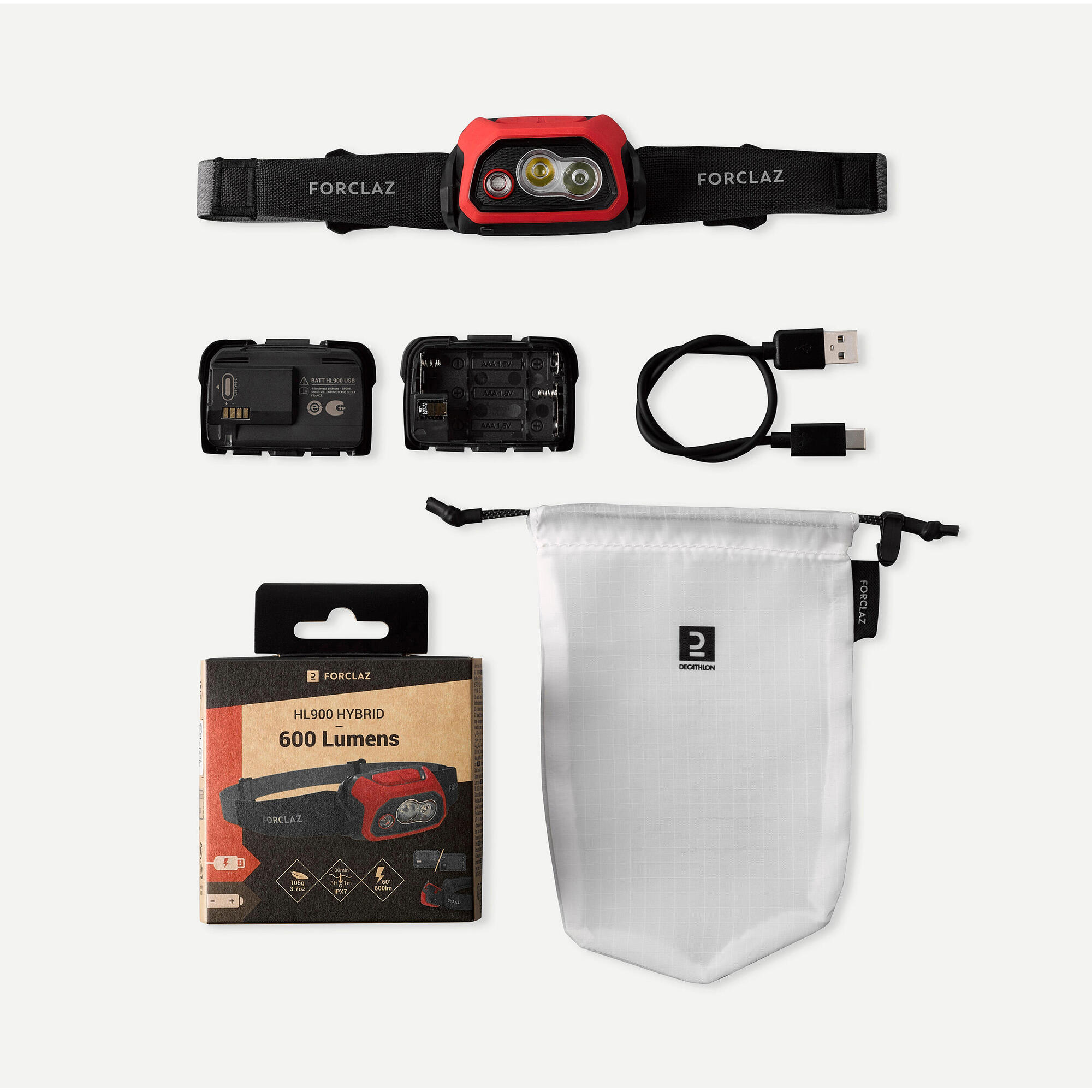 Simond Forclaz HL900 USB V3 600 Lumen Rechargeable Head Torch