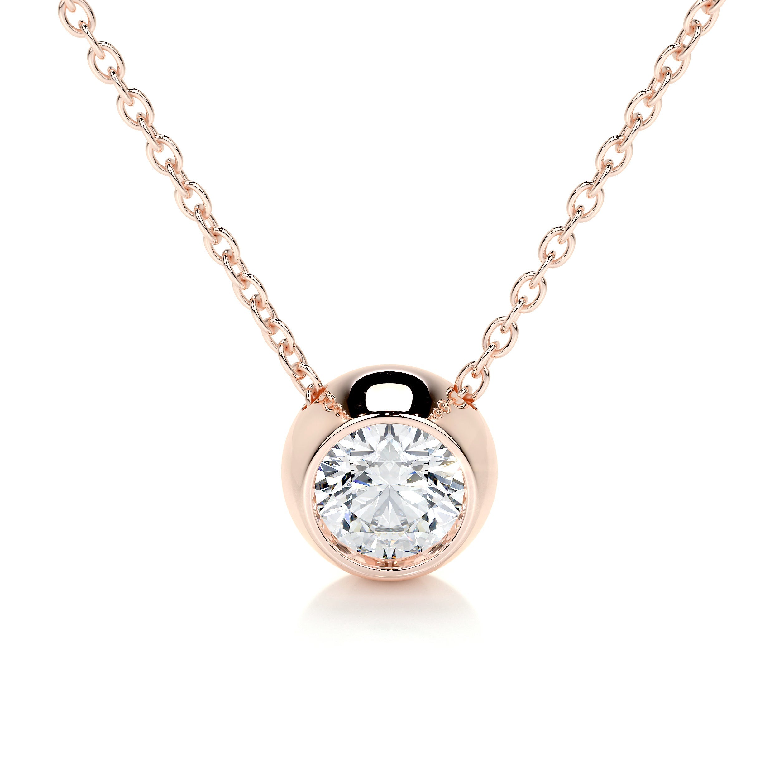 Dorothy Lab Grown Diamond Pendant -14K Rose Gold、mySite、hinf8tx79