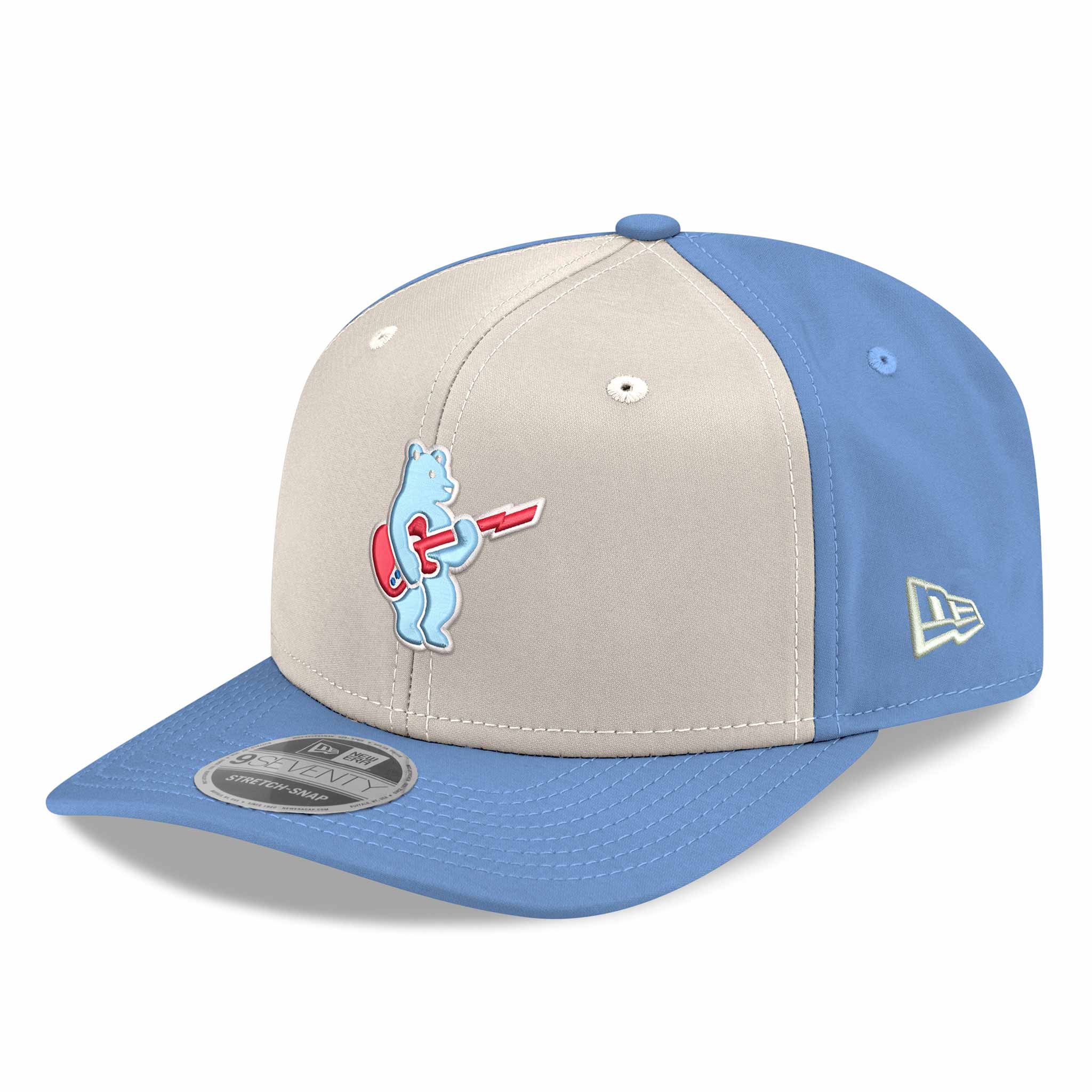 Chicago Cubs Rock Bear Alternate New Era Chrome Sky 9SEVENTY Adjustable Cap、mySite、vikingsvslions