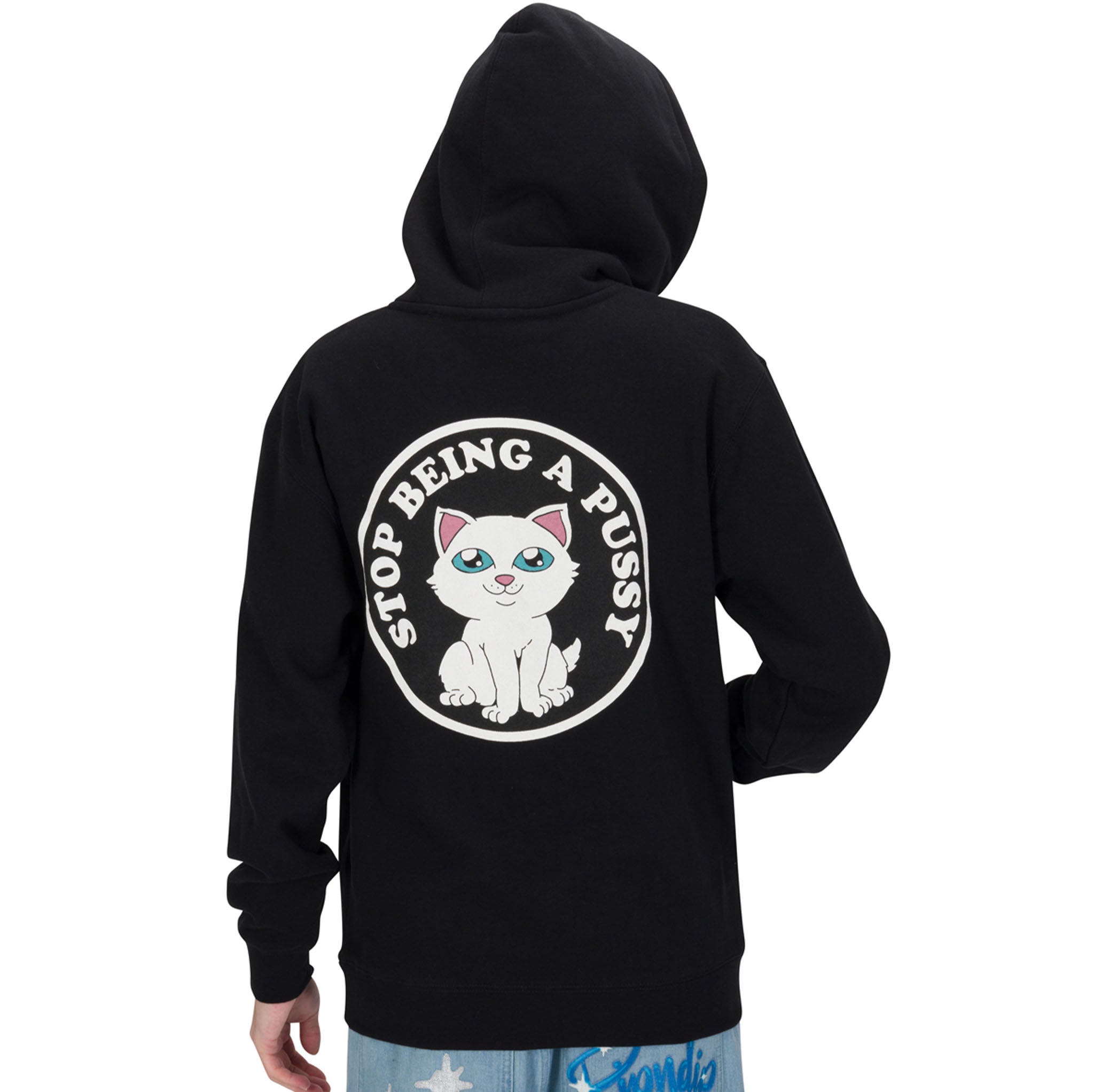  Stop Being A Pussy Hoodie (Black)、mySite、merchandisen