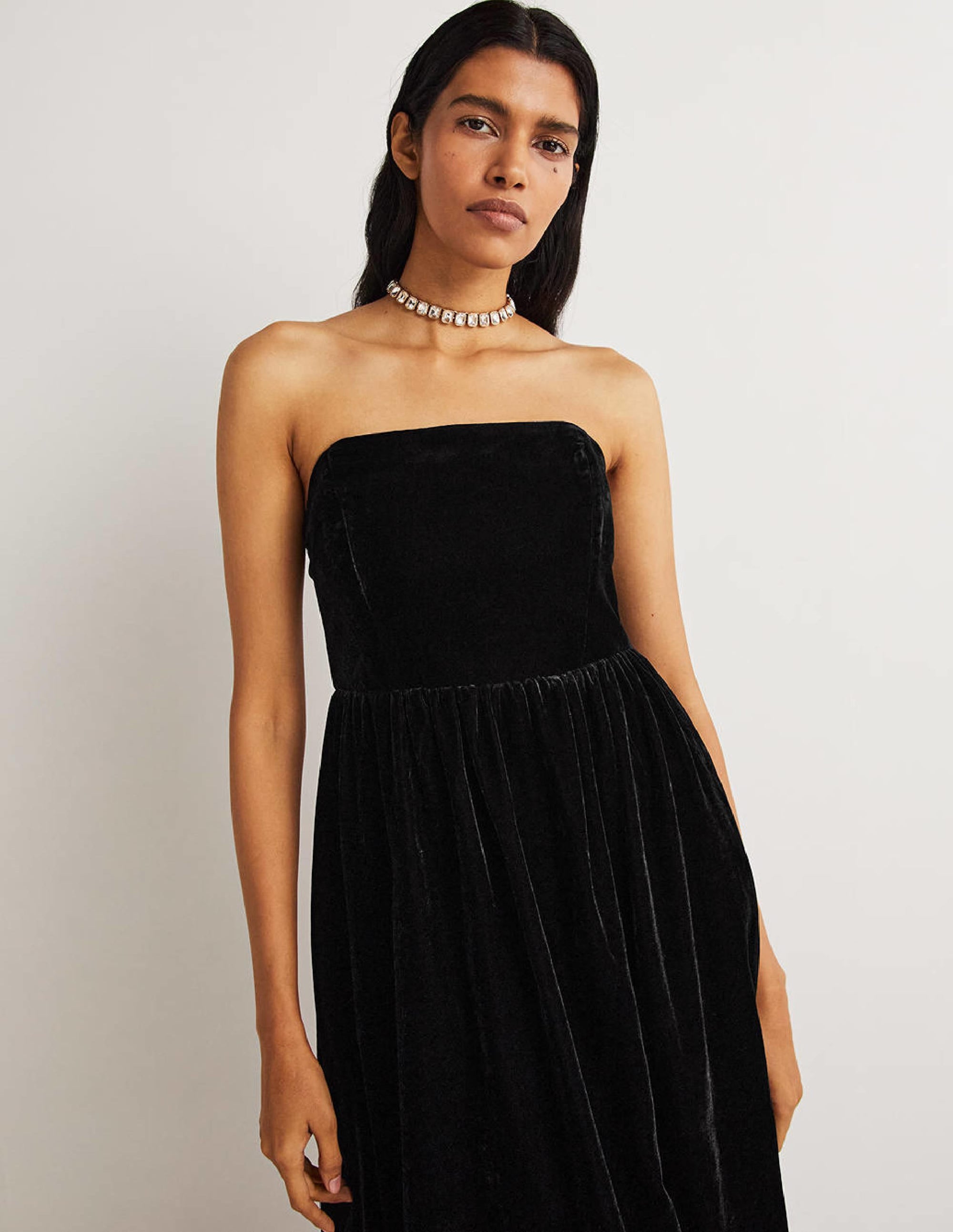  Strapless Velvet Dress-Black、mySite、ashleygrahame