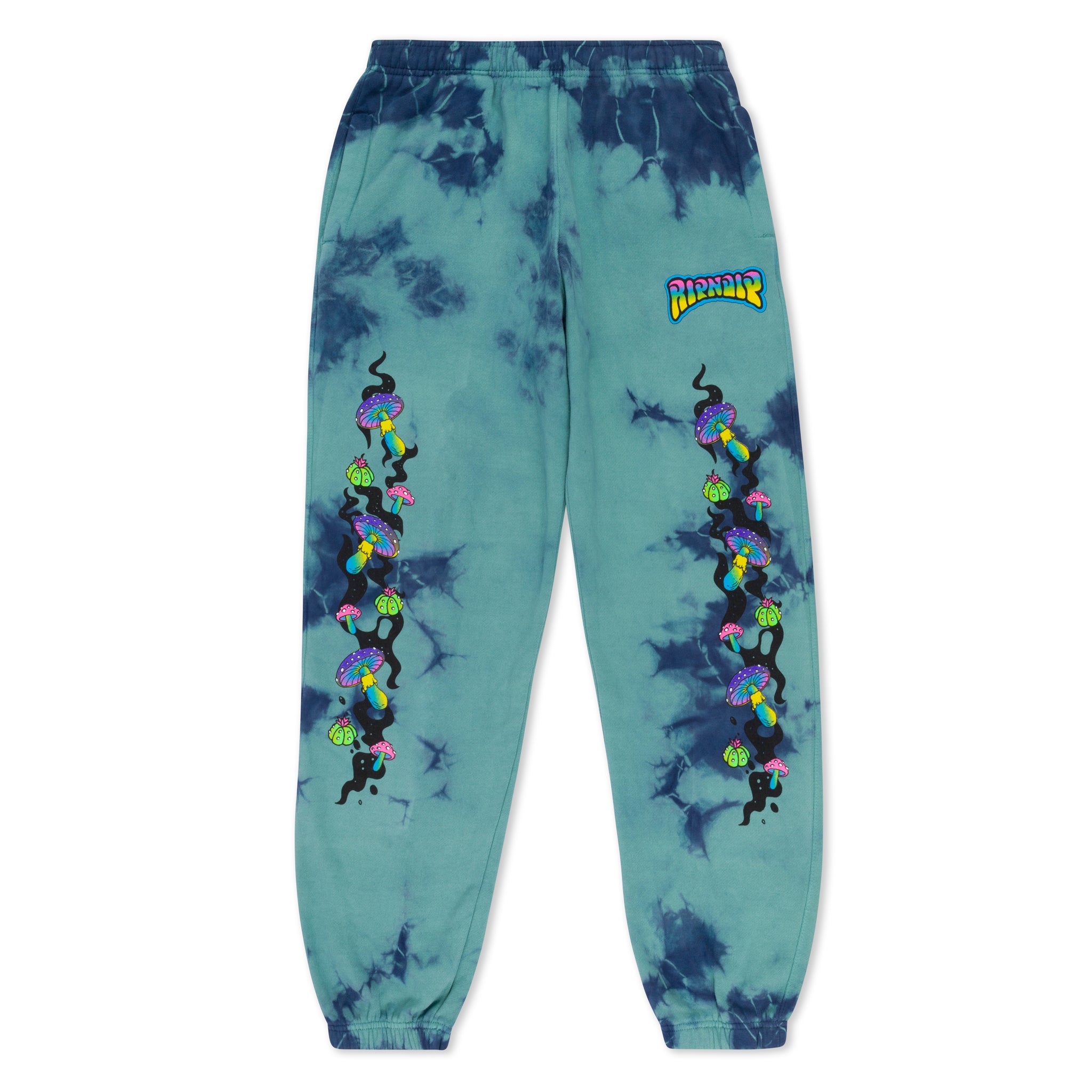  Psychedelic Garden Sweatpants (Navy/Aqua Lightning Wash)、mySite、merchandisen