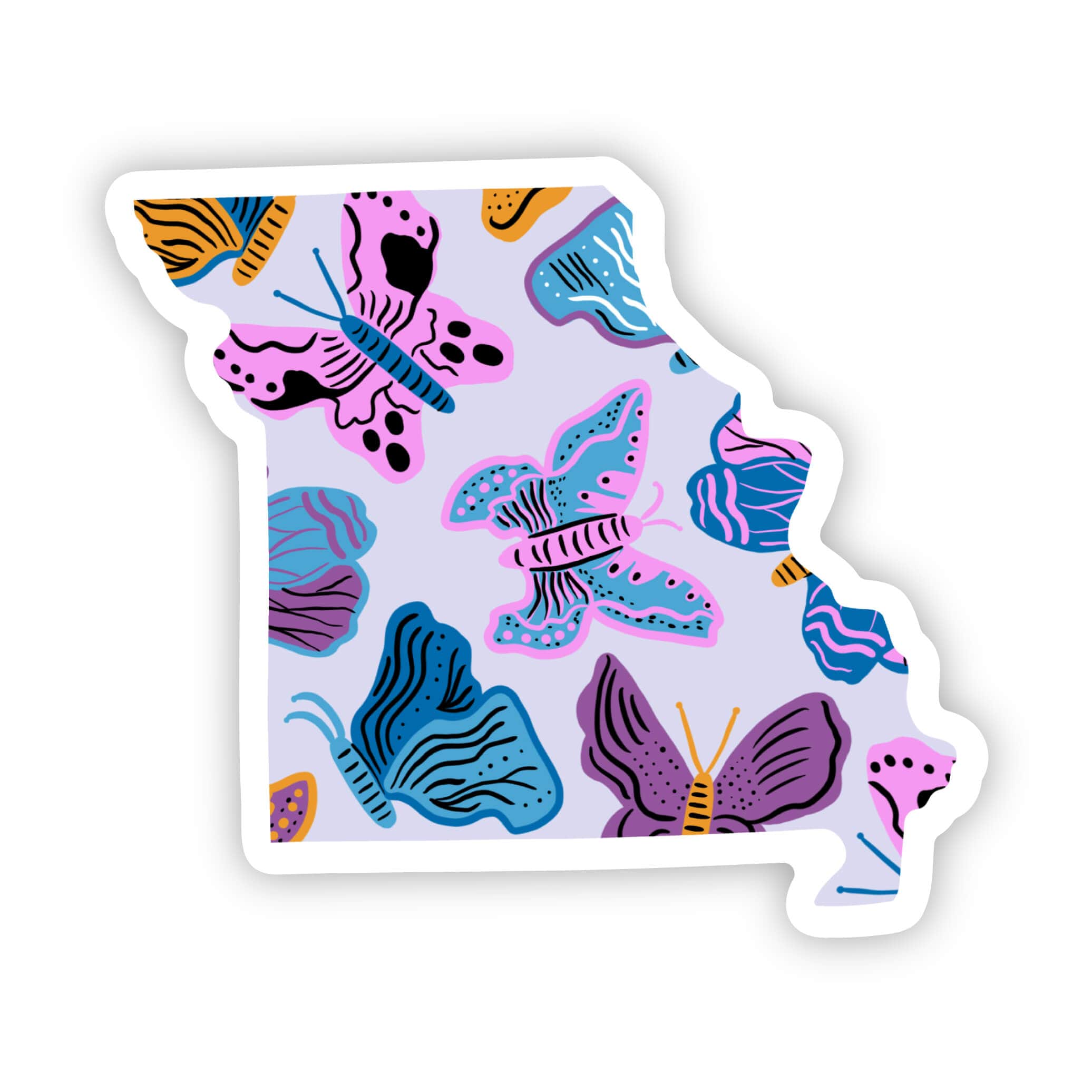  Missouri Sticker - Moth & Butterfly、mySite、ghnorth