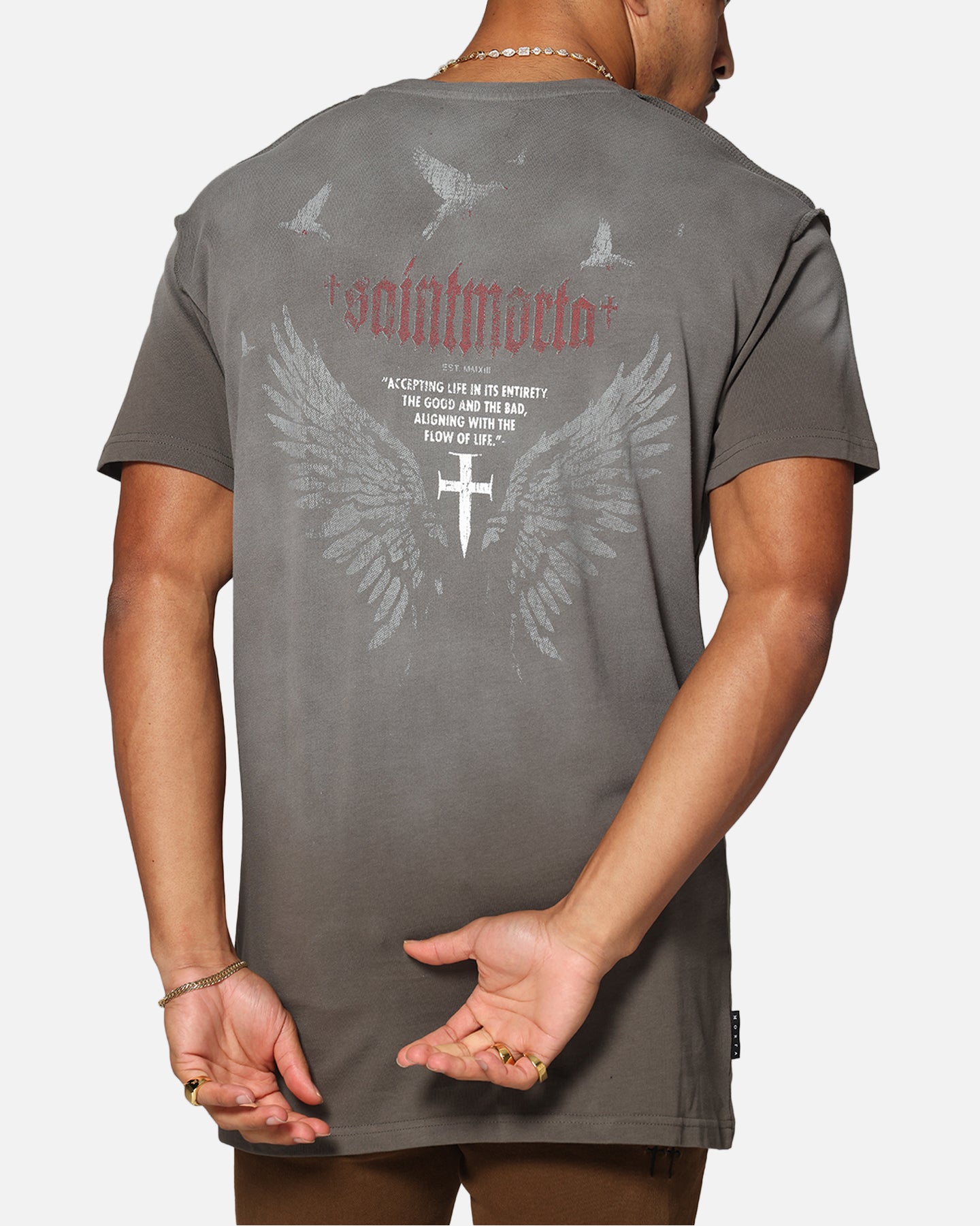 Saint Morta Amorfati Lafayette T-Shirt Sunfade Brown、mySite、zt4zffjzw