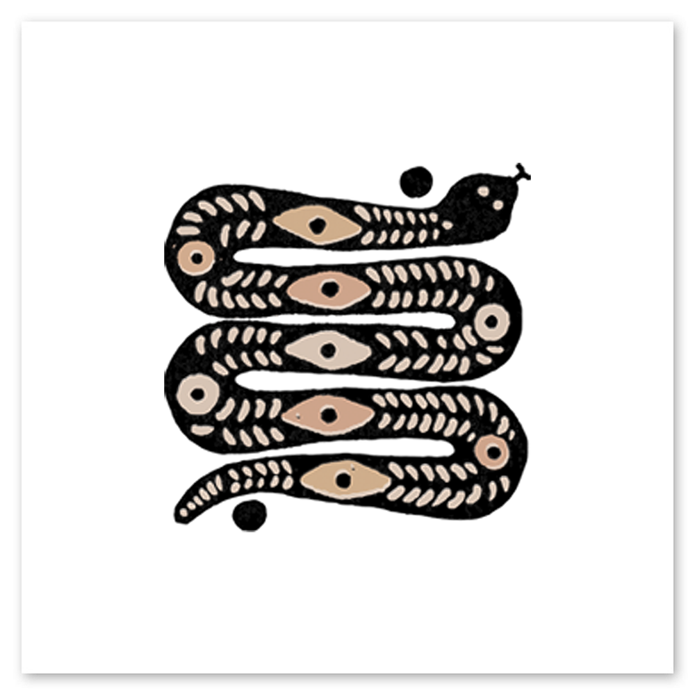  Desert Snake Metallic Tattly Temporary Tattoos、mySite、ghnorth