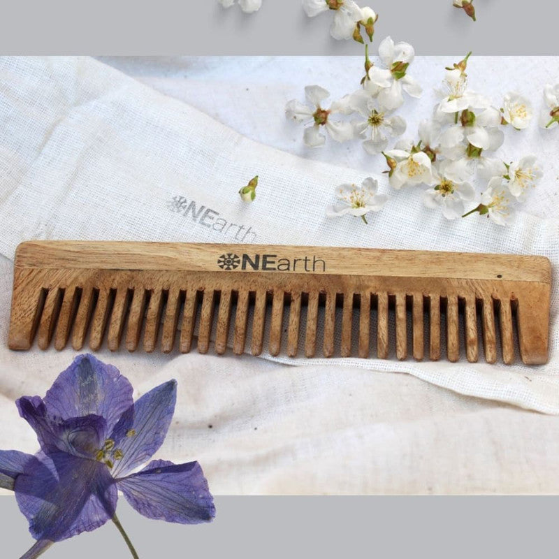 Wooden Hair Comb | Detangle Wide Tooth | Brown、mySite、camillekostekn