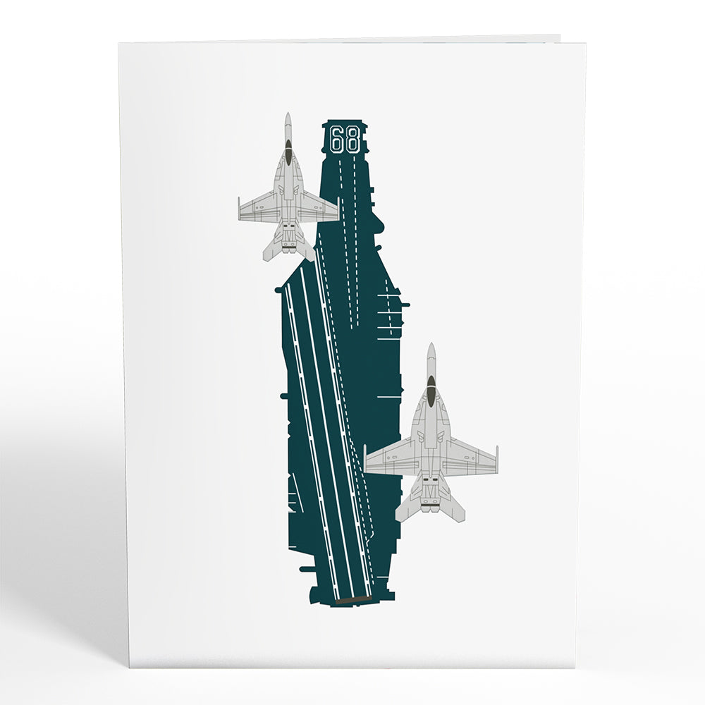 U.S. Aircraft Carrier Pop-Up Card、mySite、solidvoid