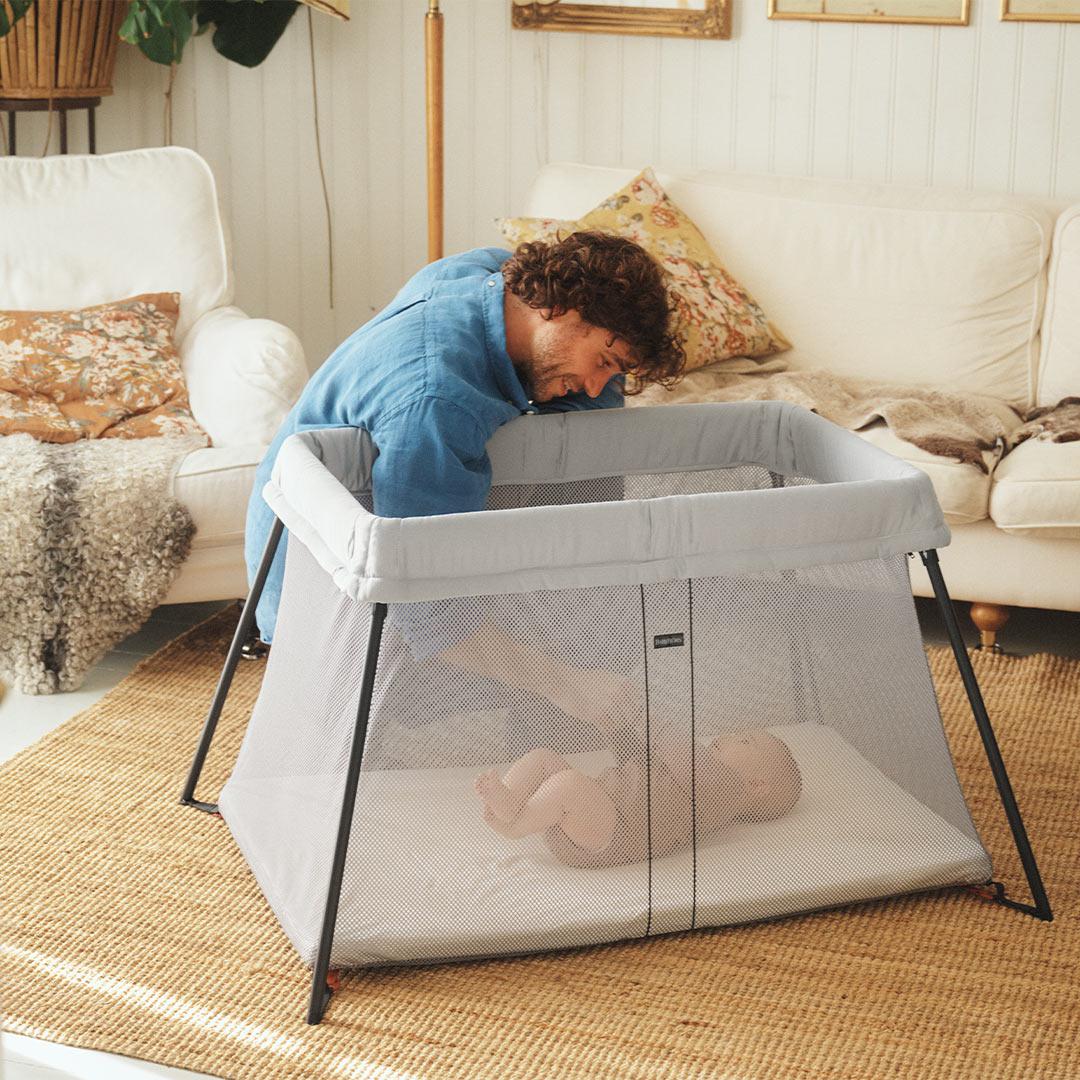  BabyBjorn Travel Cot Light - Silver、mySite、merchandisen