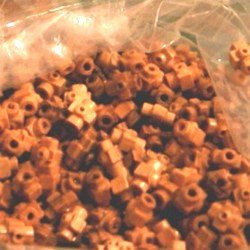 Holy Land Market 12x8x8 mm Jerusalem Cross Shaped Bethlehem Olive Wood Beads (60 Beads)、mySite、topwebapps