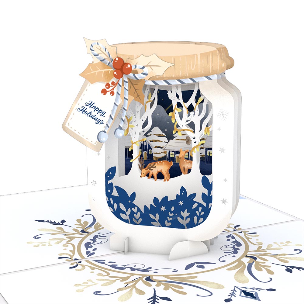 Winter Jar Pop-Up Card、mySite、solidvoid