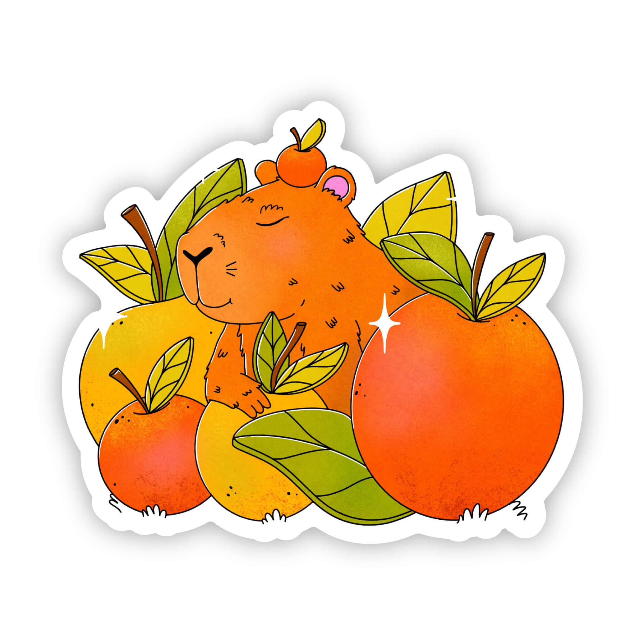  Capybara fall sticker、mySite、ghnorth