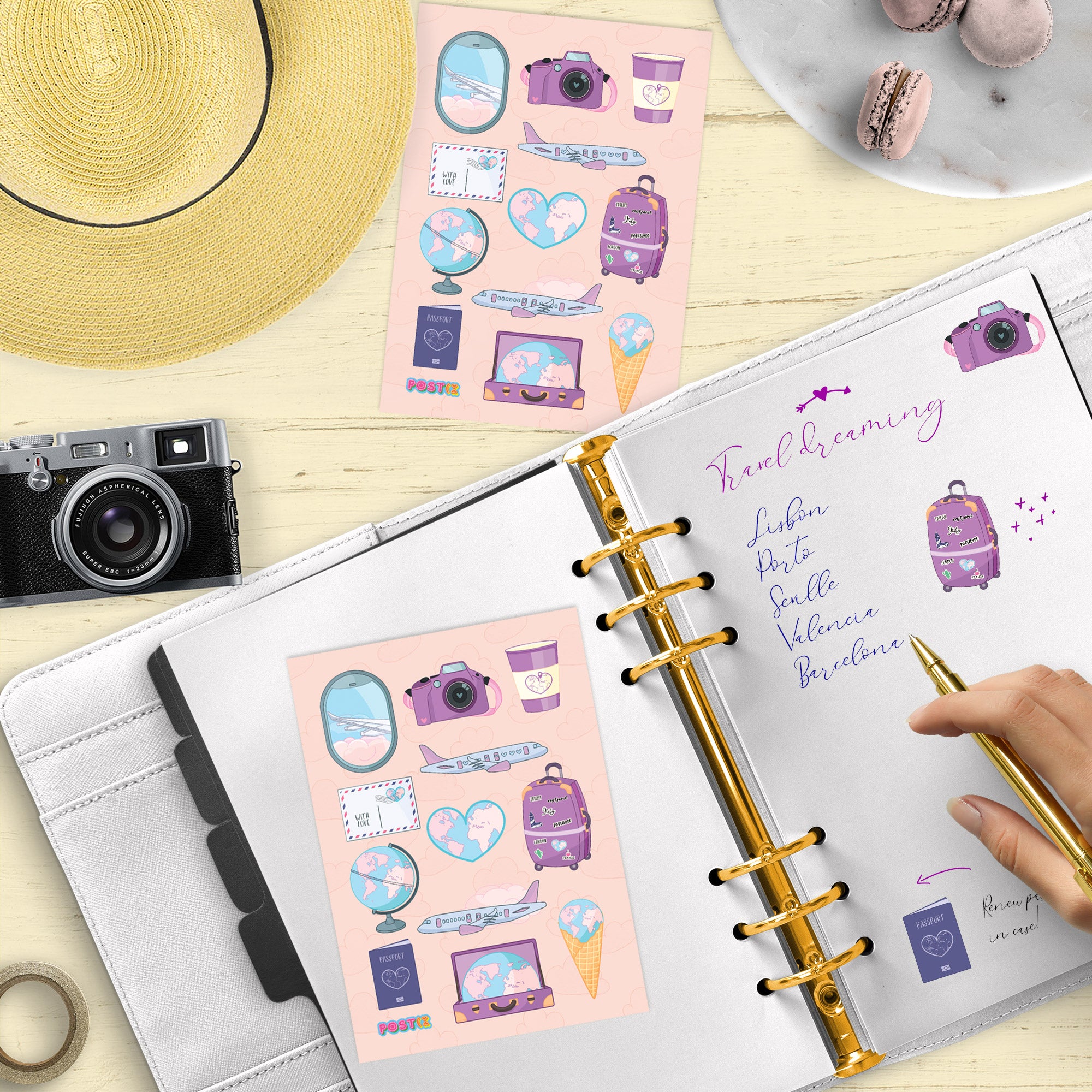  Wunderlust Sticker Sheet、mySite、ghnorth