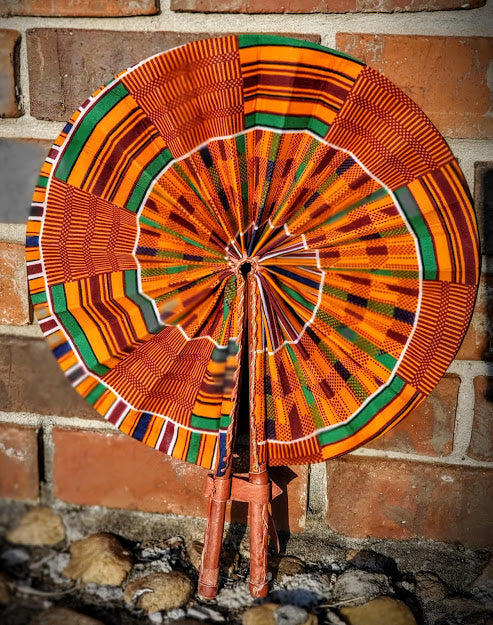 Dhakirah African Print Kente Fan-DPPF304、mySite、solidvoid