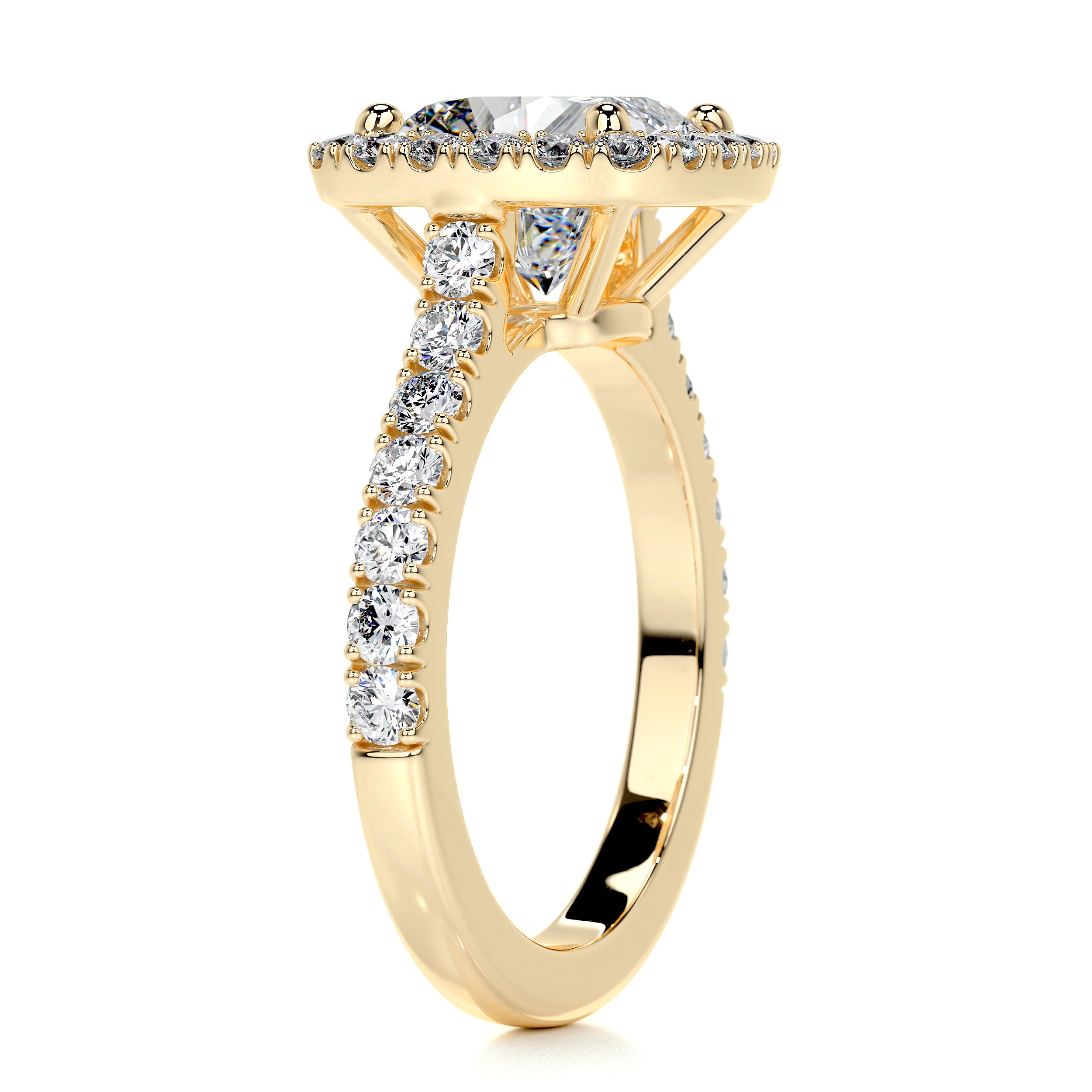 Celeste Moissanite & Diamond Ring -18K Yellow Gold、mySite、hinf8tx79