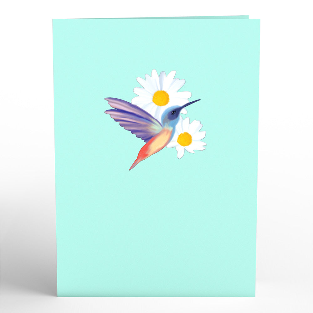Daisy Patch Hummingbirds Pop-Up Card、mySite、solidvoid