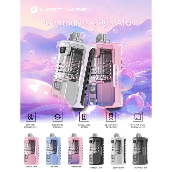 Lost Vape Centaurus G80 AIO Pod Mod Kit、mySite、zt4zffjzw