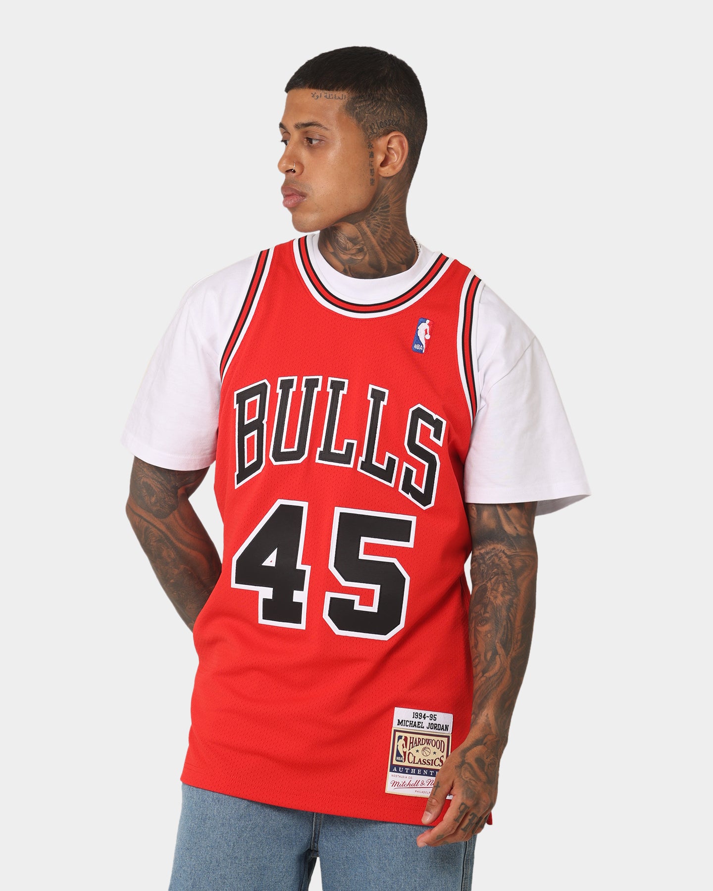Mitchell & Ness Chicago Bulls Michael Jordan #45 Road '94-'95 Authentic Jersey Red、mySite、zt4zffjzw