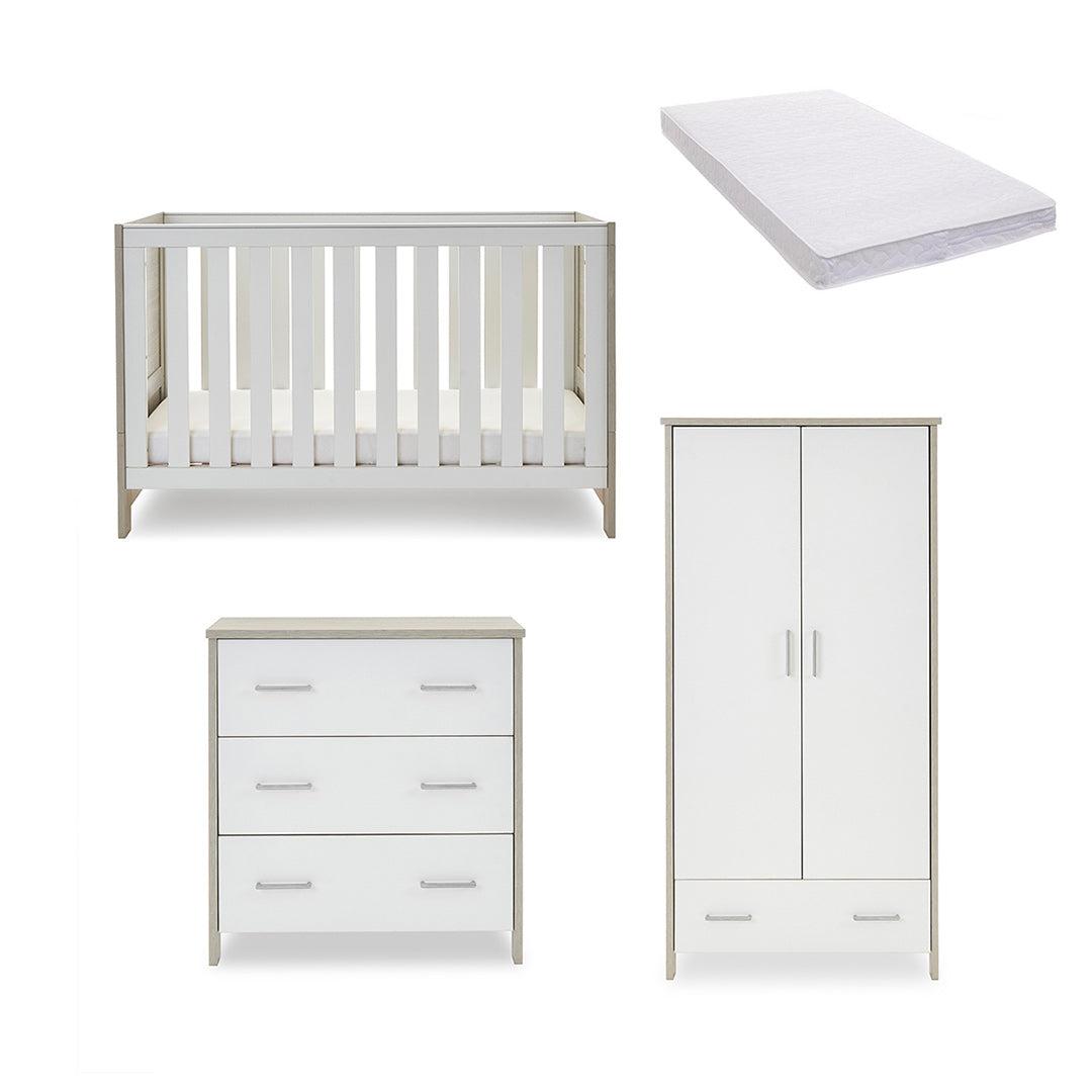  Obaby Nika 3 Piece Room Set - Grey Wash + White、mySite、merchandisen