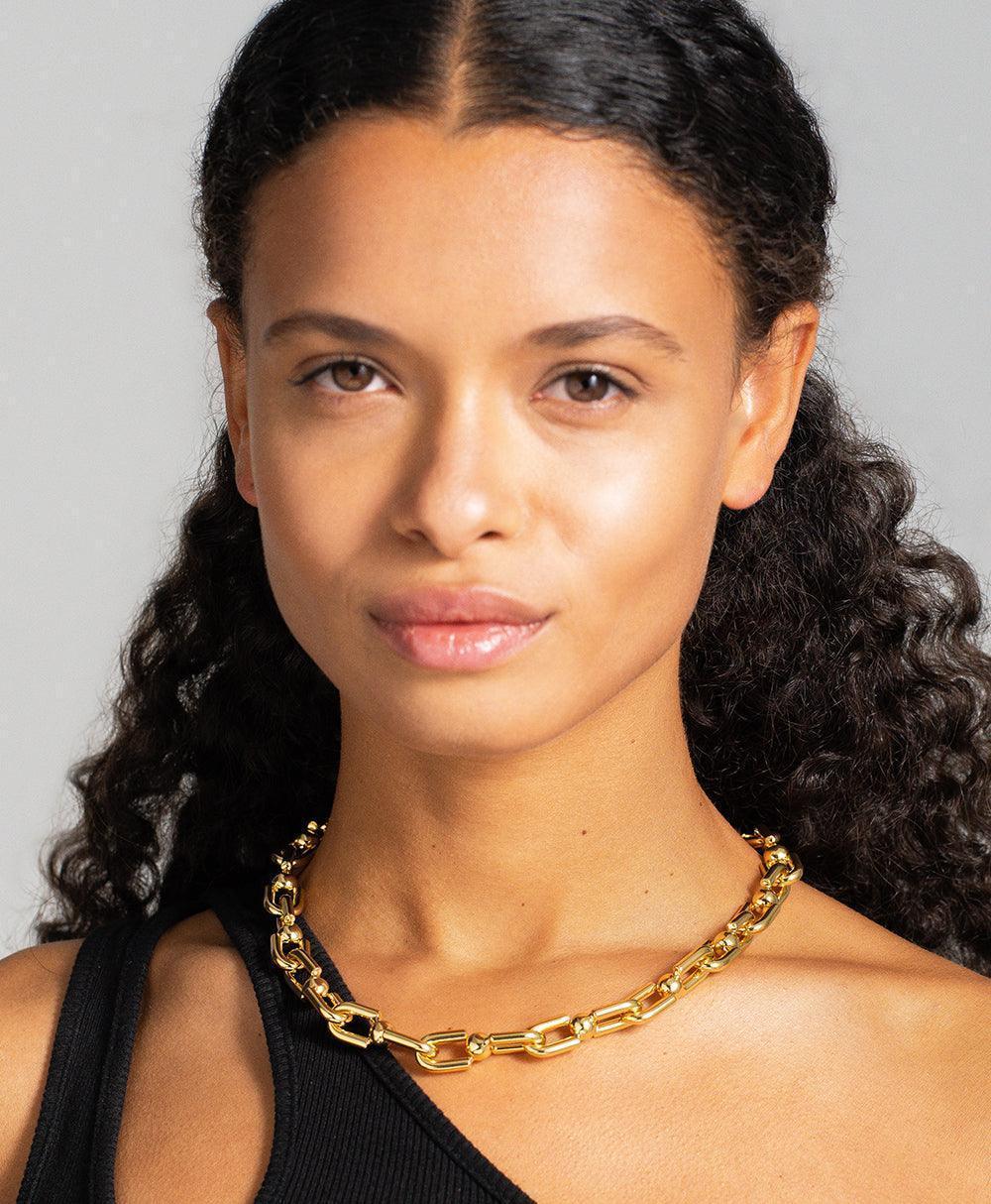  Tuva Bold Necklace 18ct Gold Plated