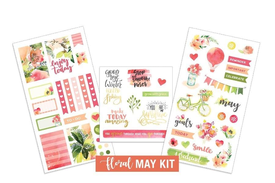  Planner Stickers - May Floral、mySite、ghnorth