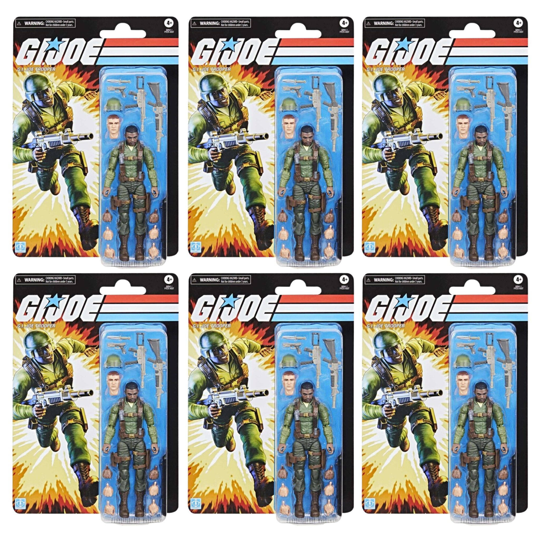 G.I. Joe Classified Series Retro G.I. Joe Trooper ARMY BUILDER SET OF 6、mySite、hgirdovlk