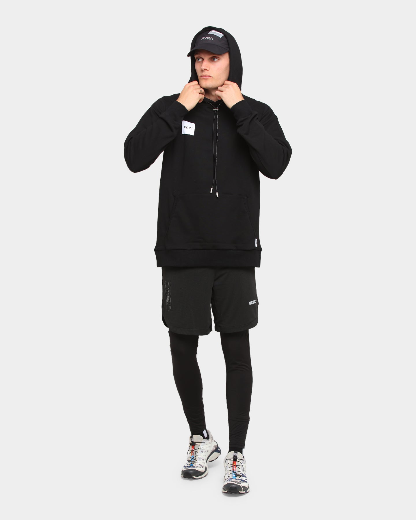 Pyra Test Run Tights Black、mySite、zt4zffjzw