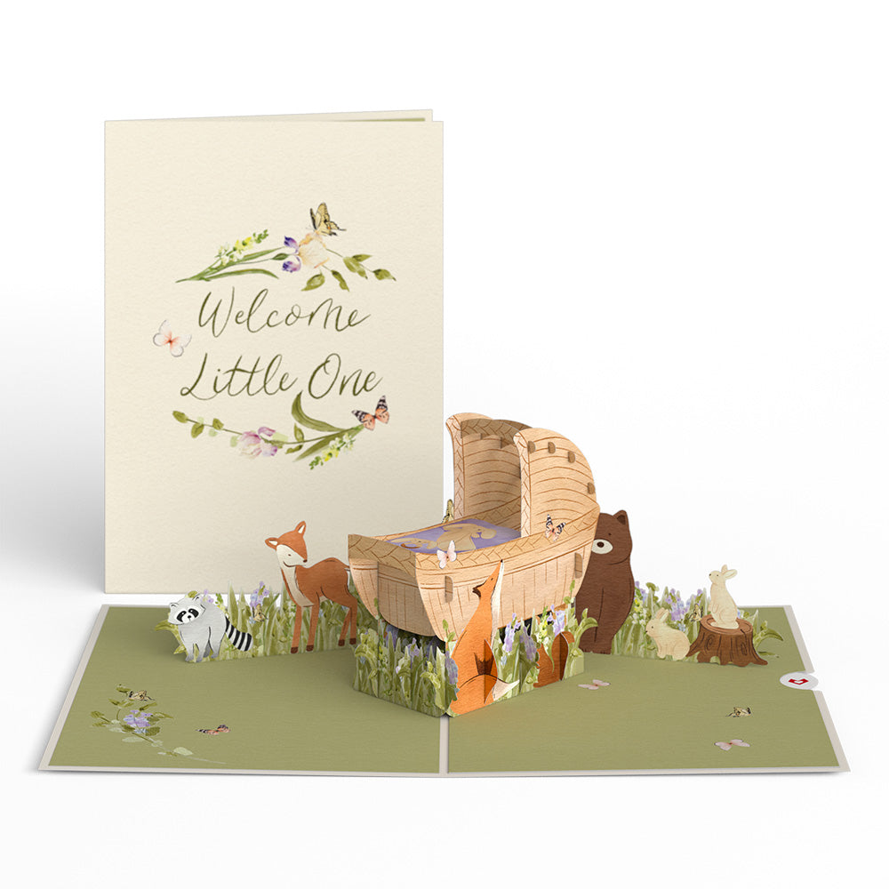 Welcome Little One New Baby Pop-Up Card、mySite、solidvoid