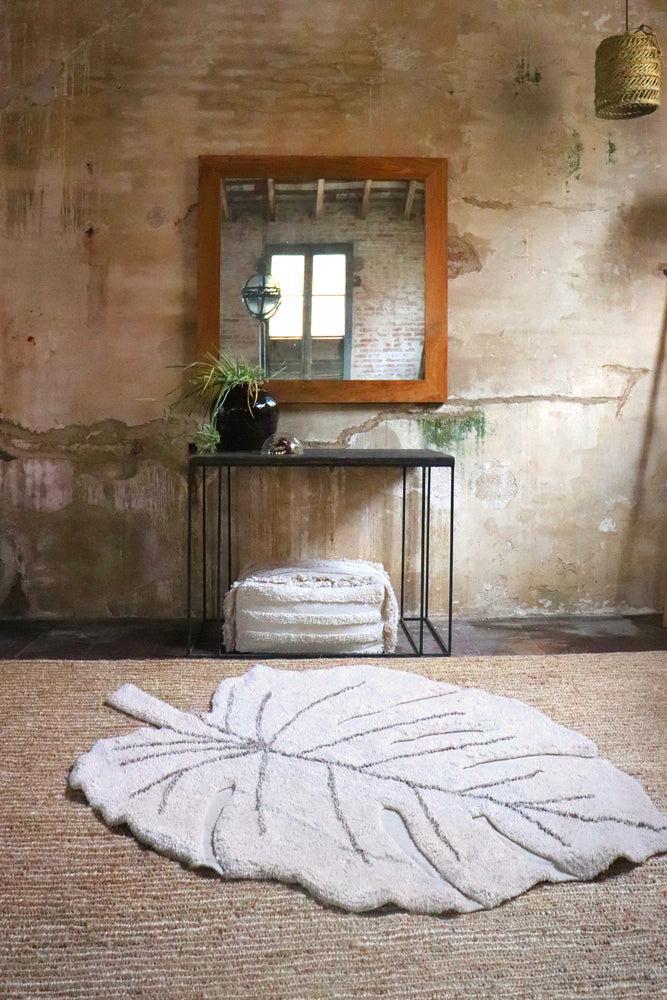 WASHABLE COTTON RUG MONSTERA NATURAL、mySite、gigharbornorthrealestate