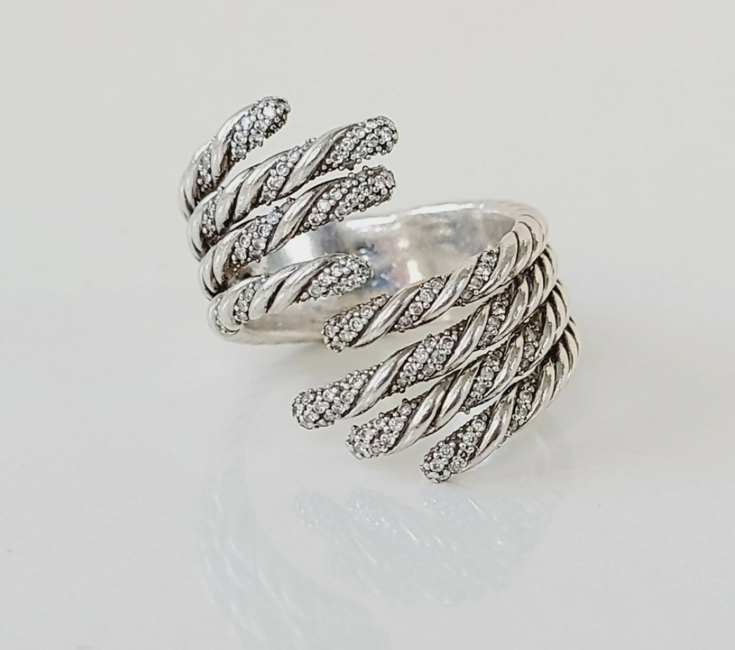David Yurman Willow Open Four Row Ring 鈥?Diamonds、mySite、hinf8tx79
