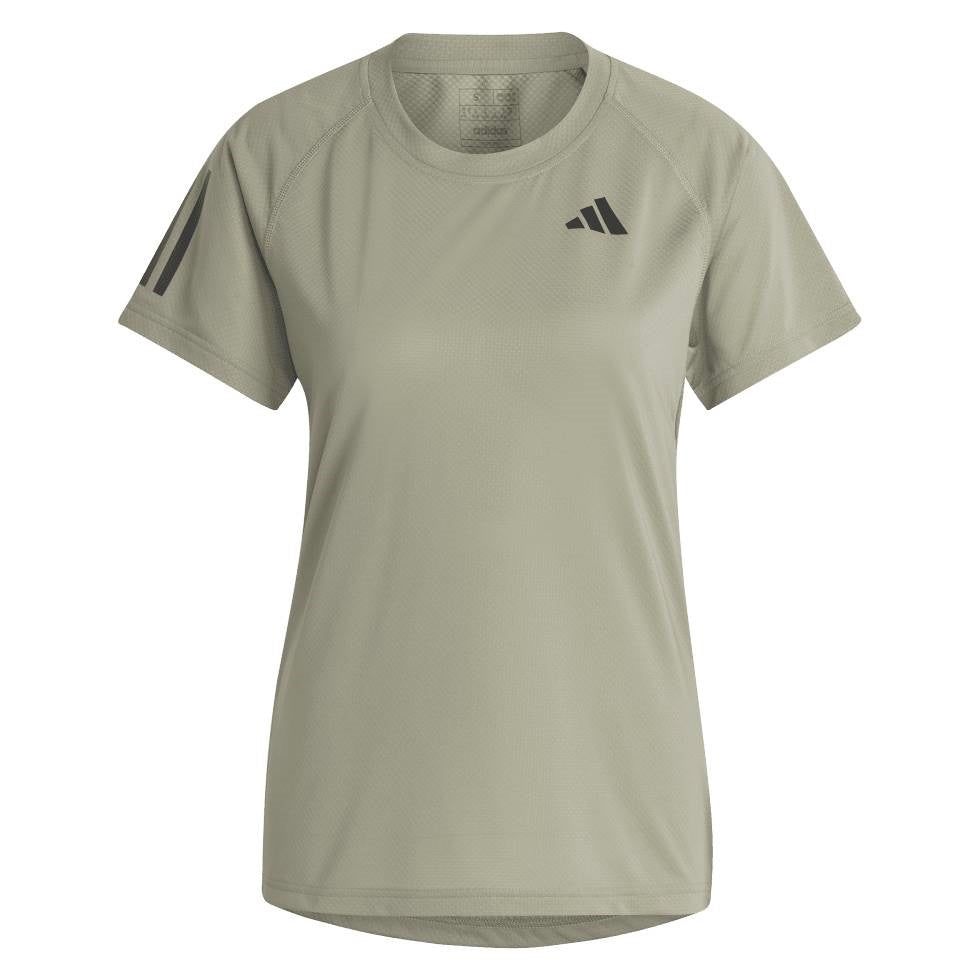 adidas Women's Club 3 Stripe Top (Khaki)、mySite、neckold