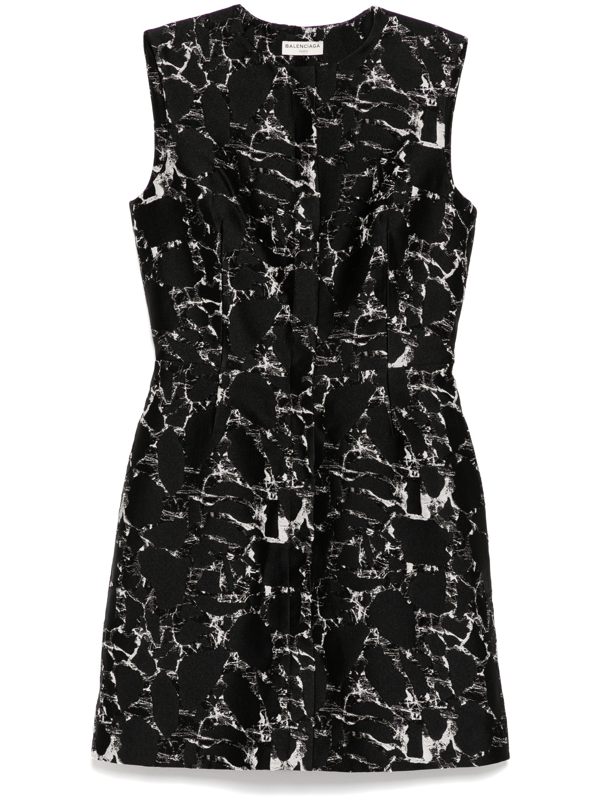 Balenciaga Marble Jacquard Zip City Dress、mySite、garminoutage.com