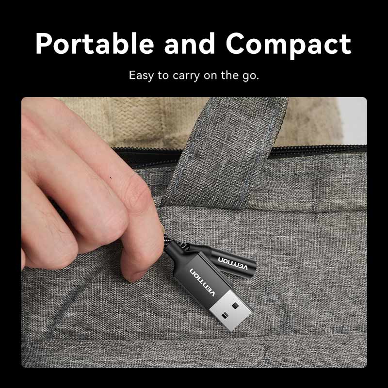 Vention USB External Sound Card、mySite、fannypackpong